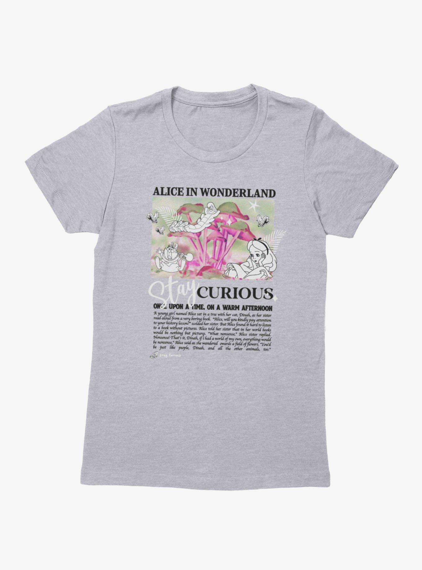 Disney Alice In Wonderland Stay Curious Womens T-Shirt Box Lunch Exclusive, , hi-res