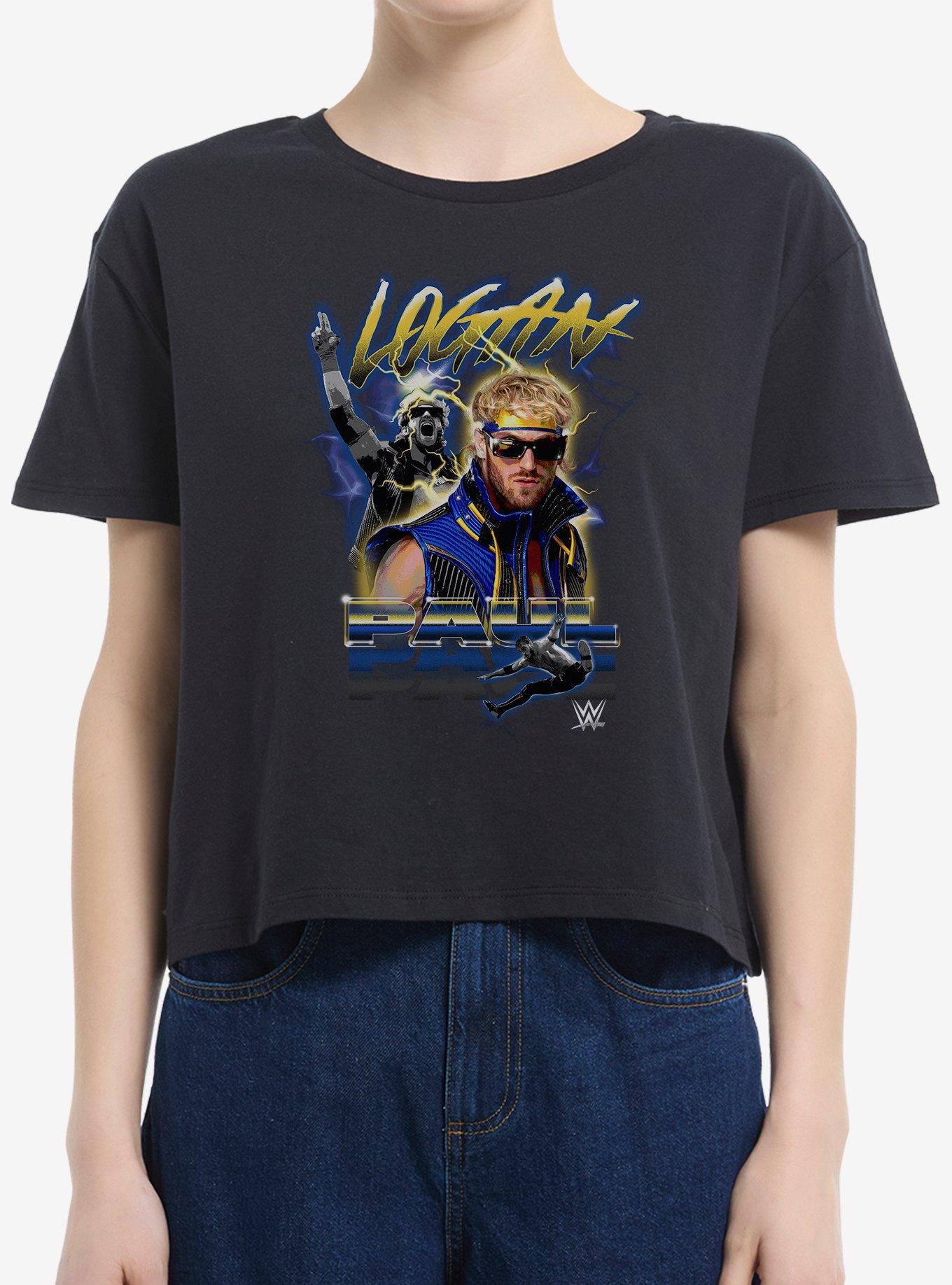 WWE Logan Paul Electric Boxy Crop Womens T-Shirt, , hi-res