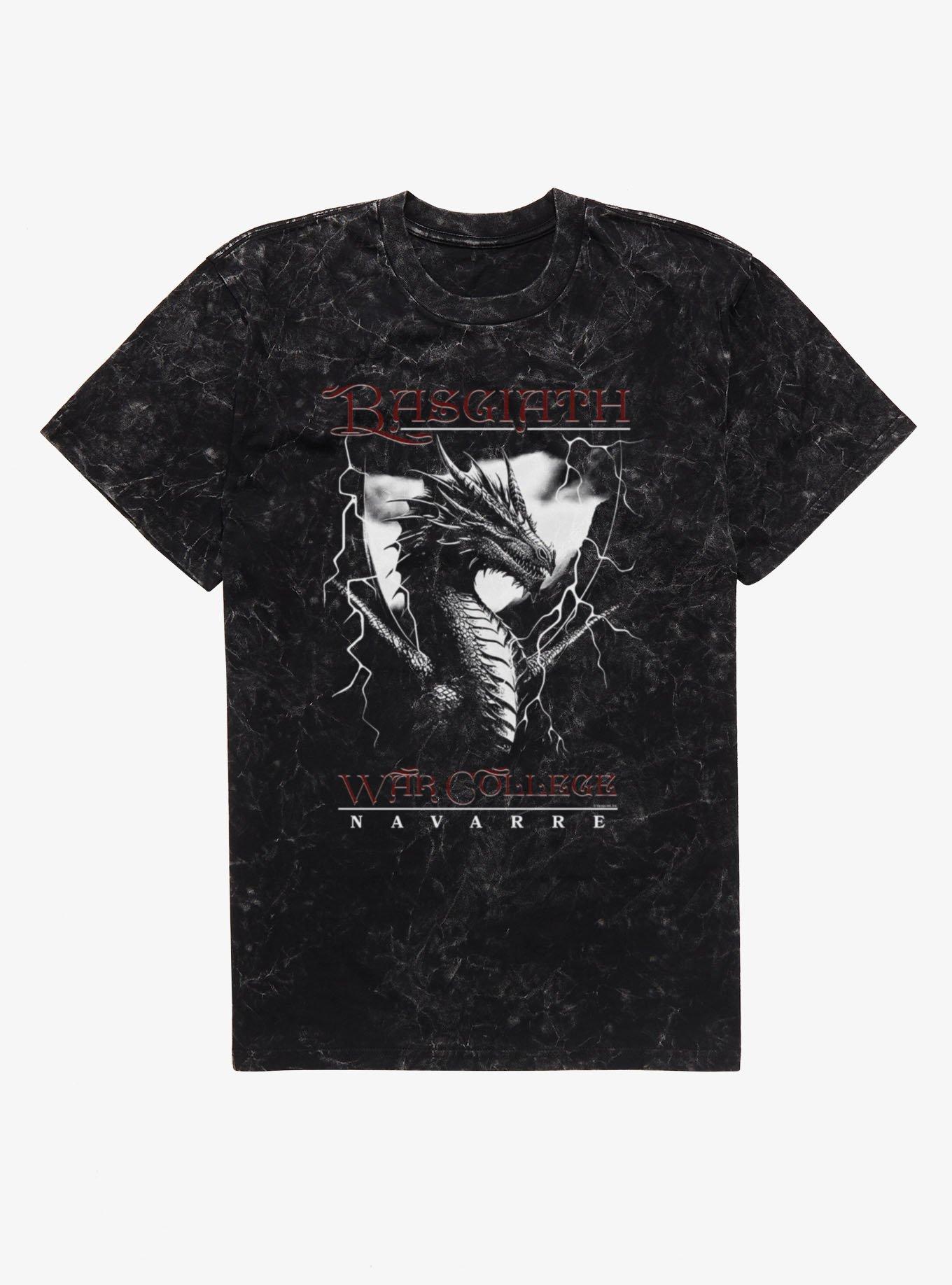 Fourth Wing Basgiath Dragon Mineral Wash T-Shirt, , hi-res