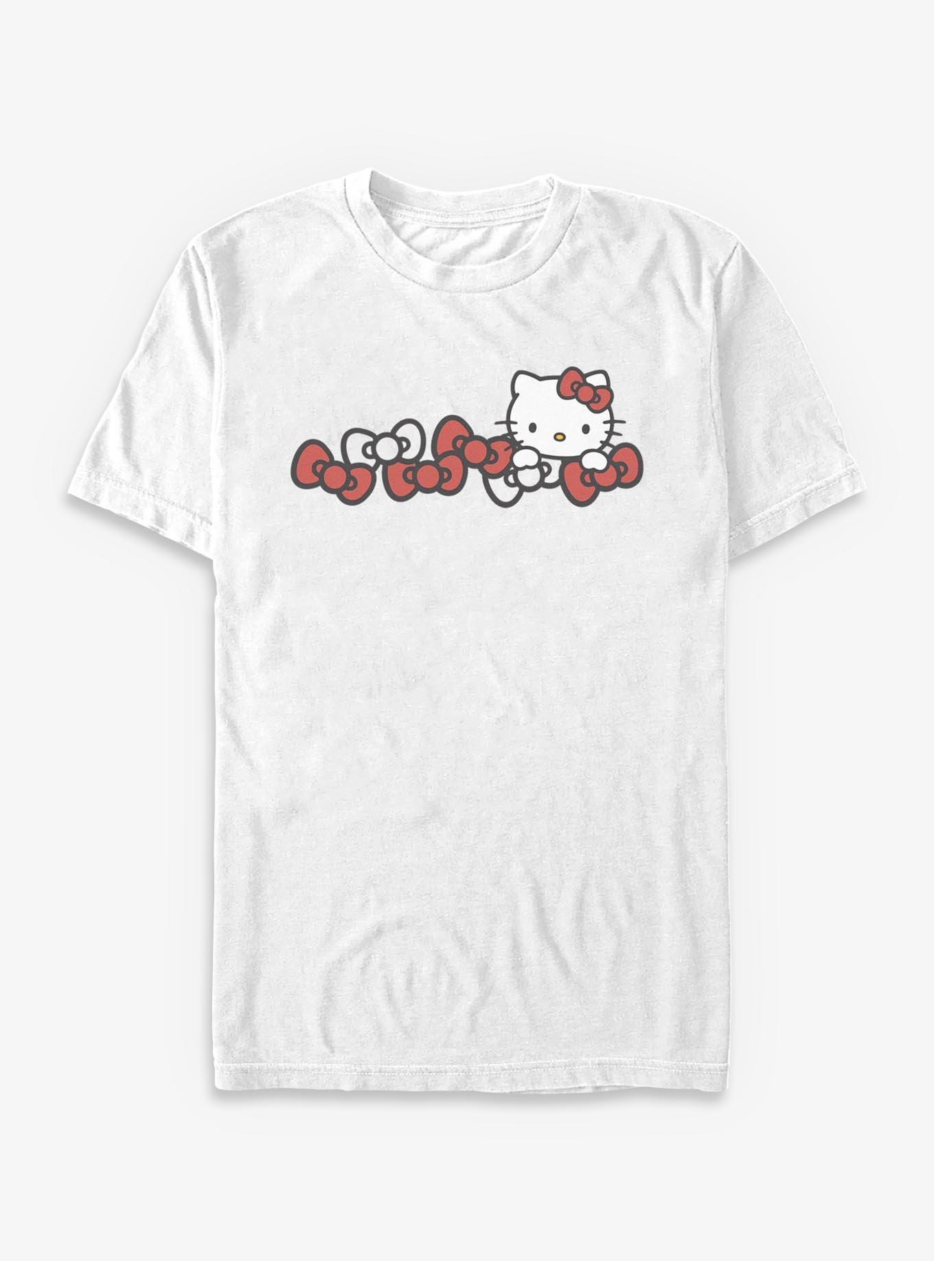 Hello Kitty Red And White Bows T-Shirt, , hi-res