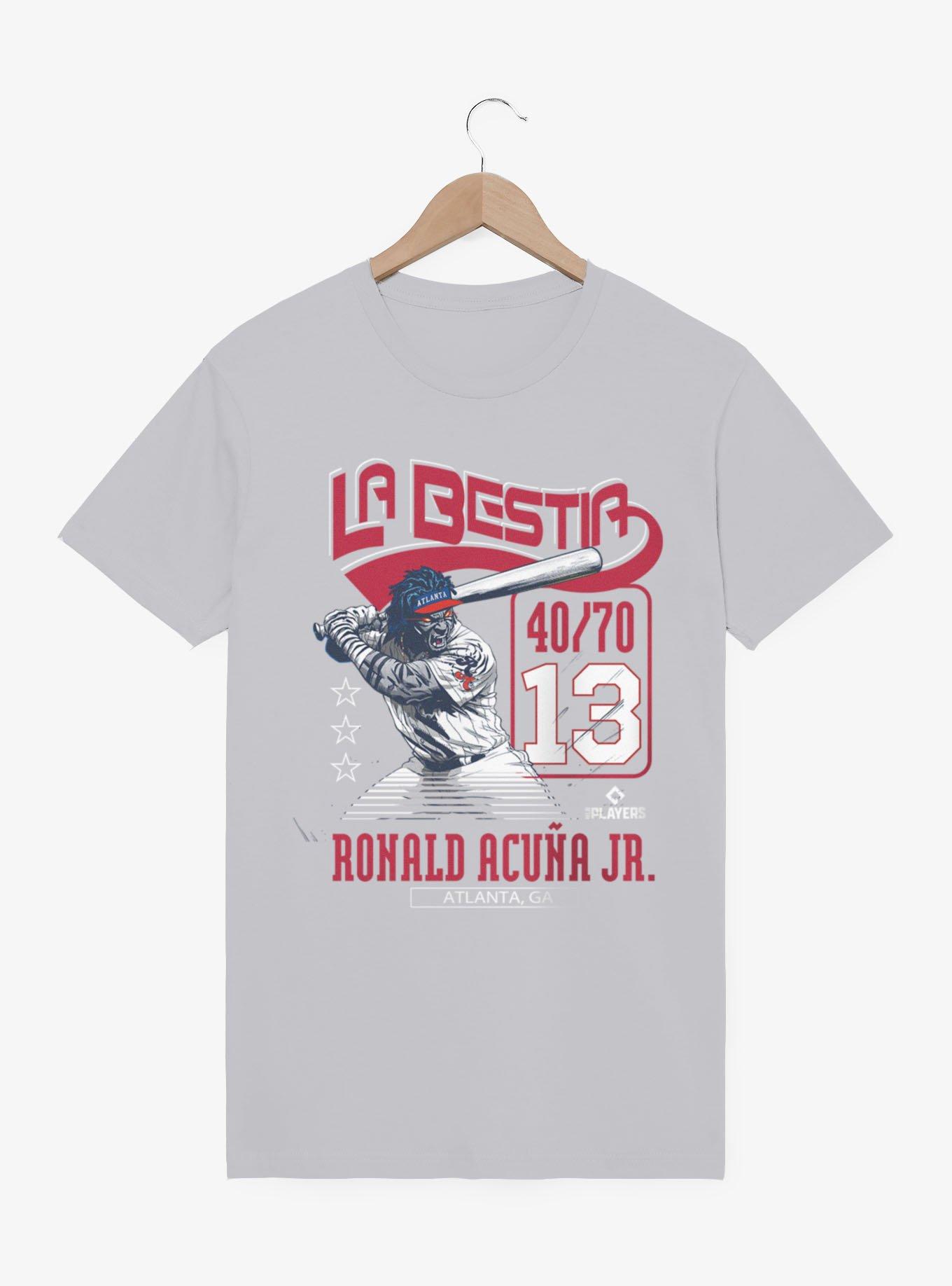 MLB Atlanta Braves Ronald Acuna Jr. La Bestia T-Shirt, , hi-res