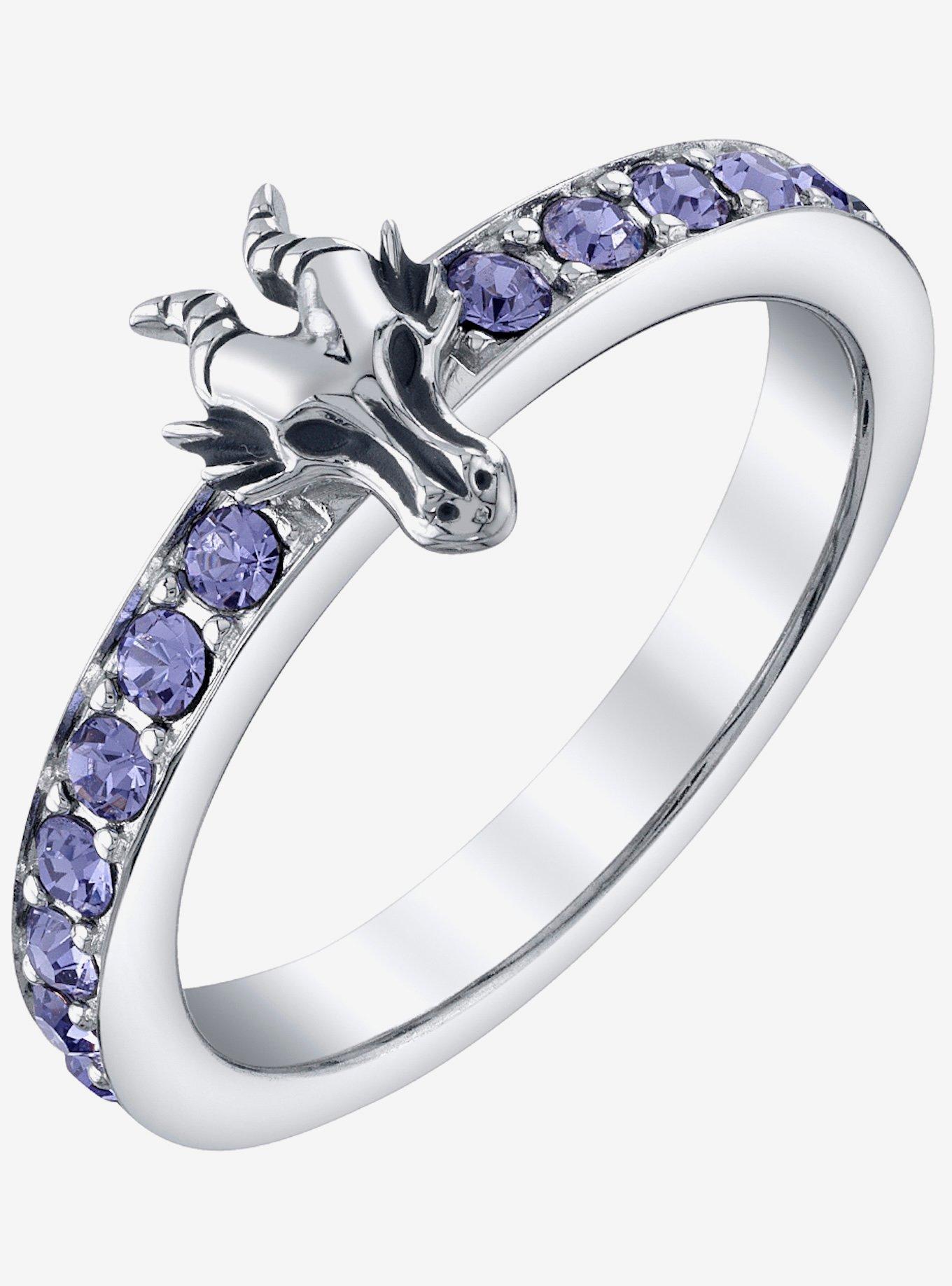 Disney X RockLove Disney Sleeping Beauty Maleficent Iconic Villains Stacker Ring, , hi-res