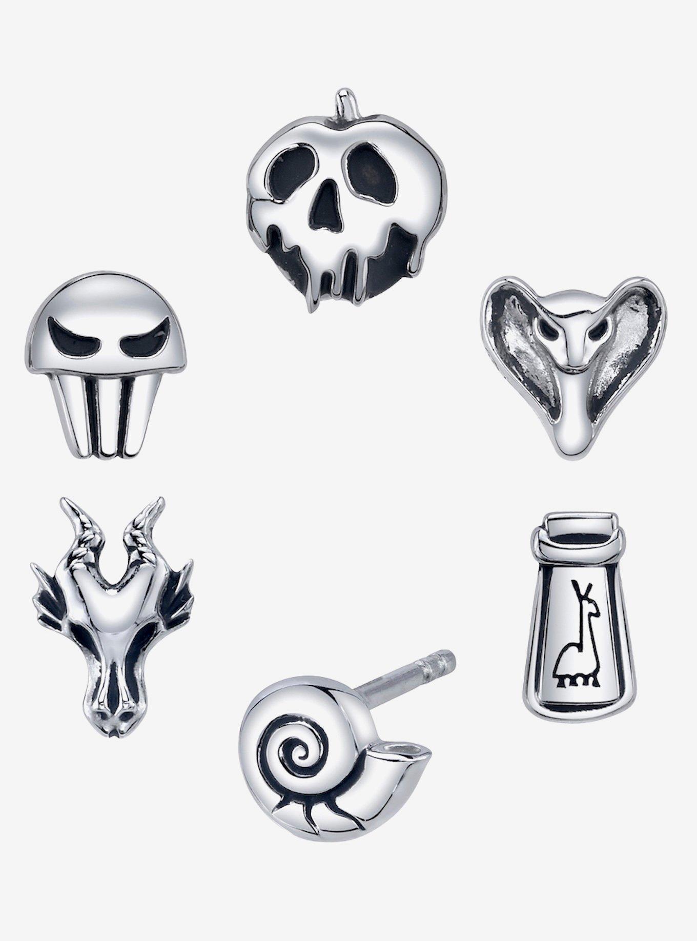 Disney X RockLove Disney Villains Iconic Villains Stud Earrings Set, , hi-res