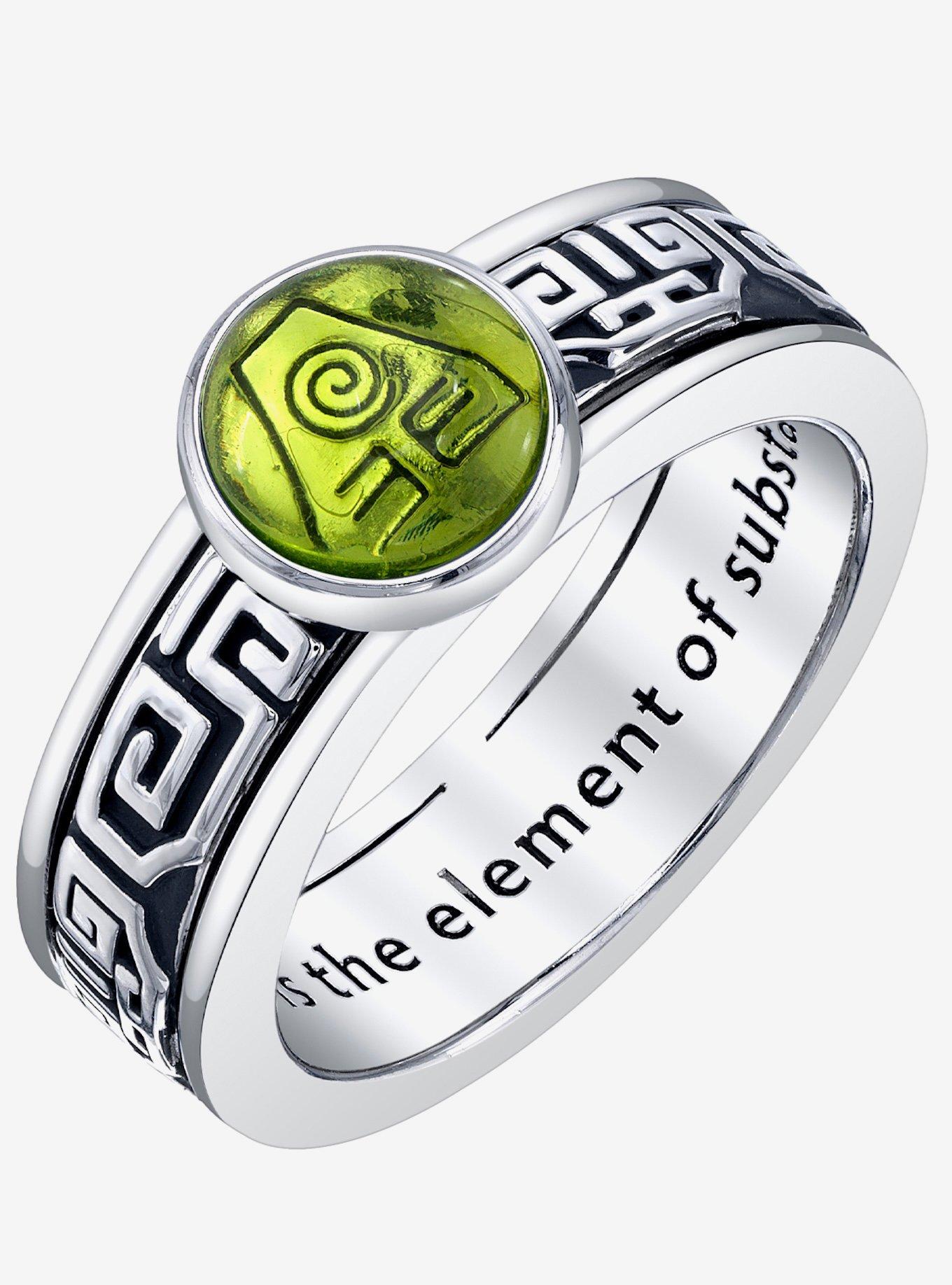 Avatar The Last Airbender X RockLove Earthbender Spinner Ring, , hi-res