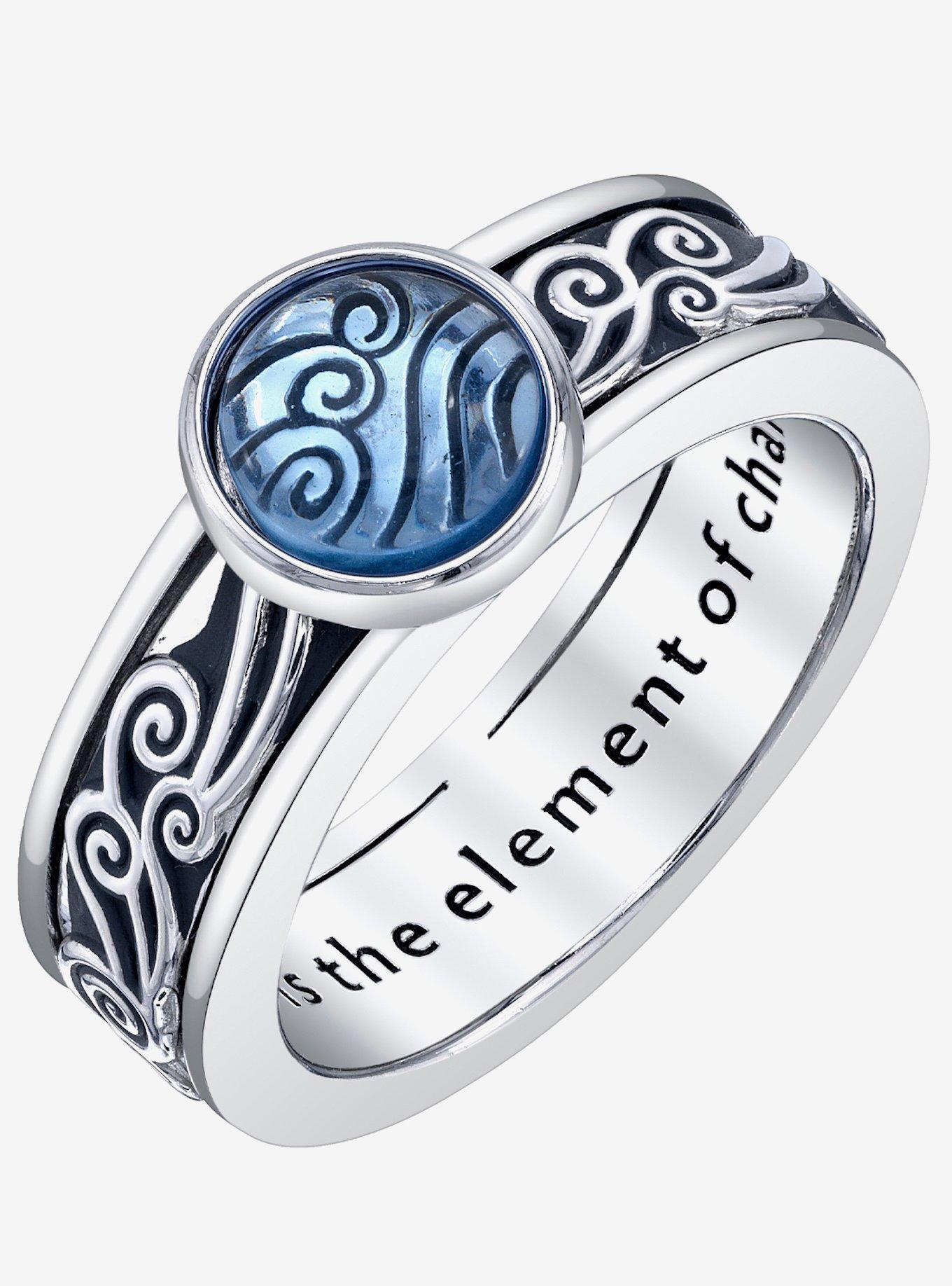 Avatar The Last Airbender X RockLove Waterbender Spinner Ring, , hi-res