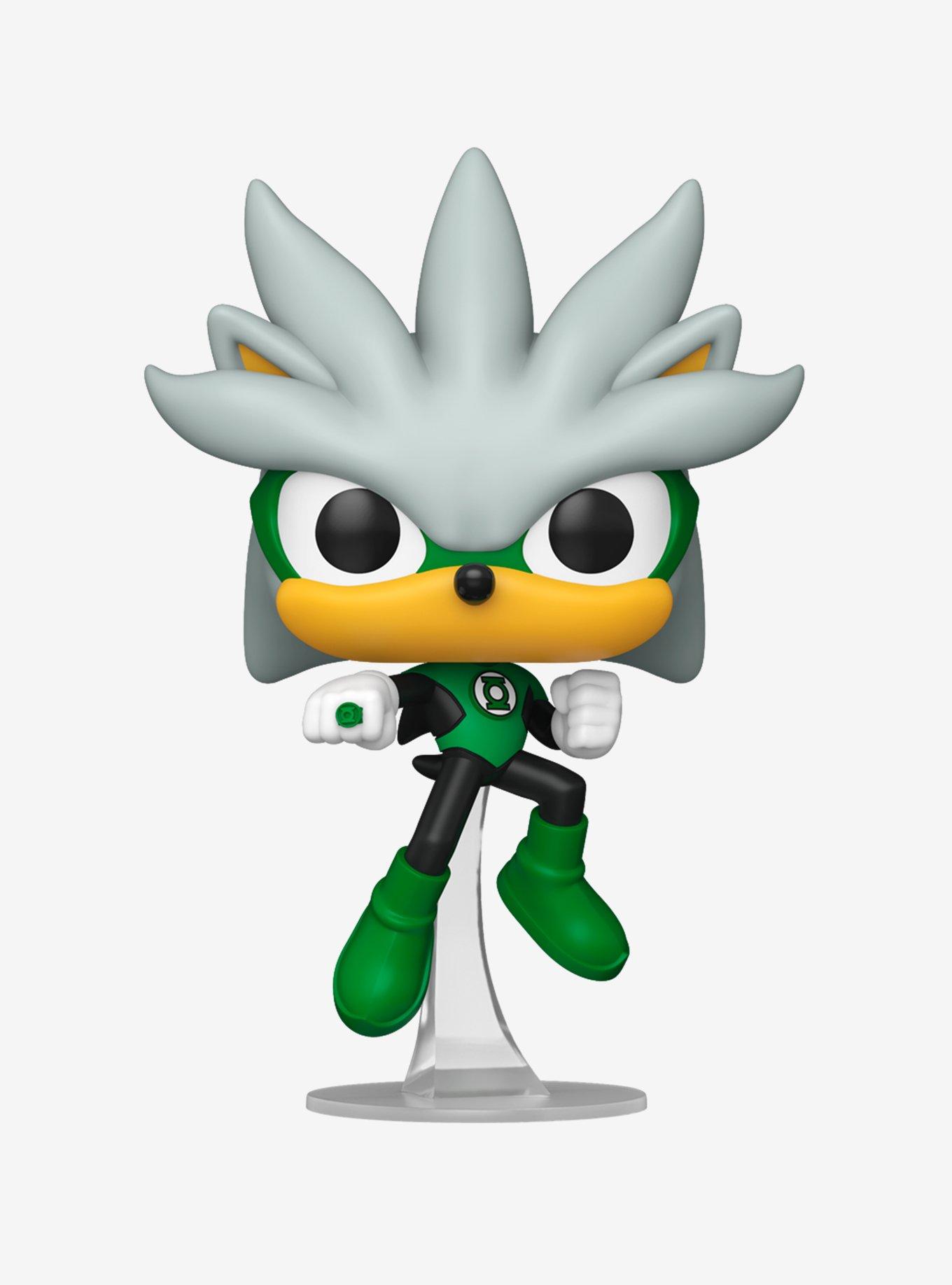 Funko DC Comics X Sonic The Hedgehog Pop! Heroes Silver As The Green Lantern Vinyl Figure