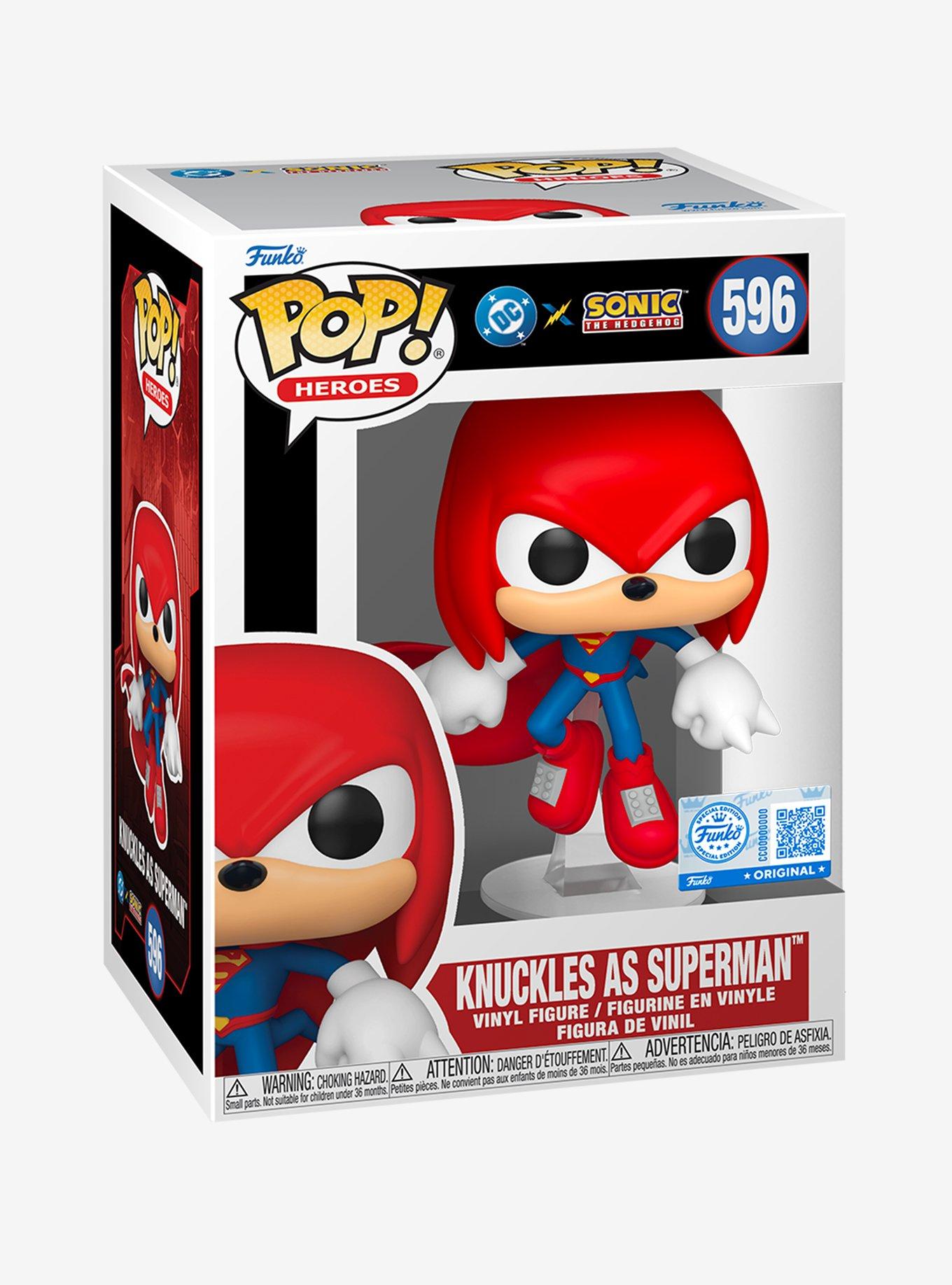 Funko DC Comics X Sonic The Hedgehog Pop! Heroes Knuckles As Superman Vinyl Figure, , hi-res