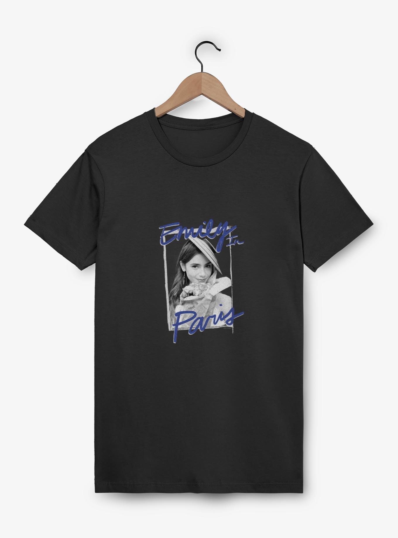 Emily In Paris Emily Frame T-Shirt - BLACK | BoxLunch