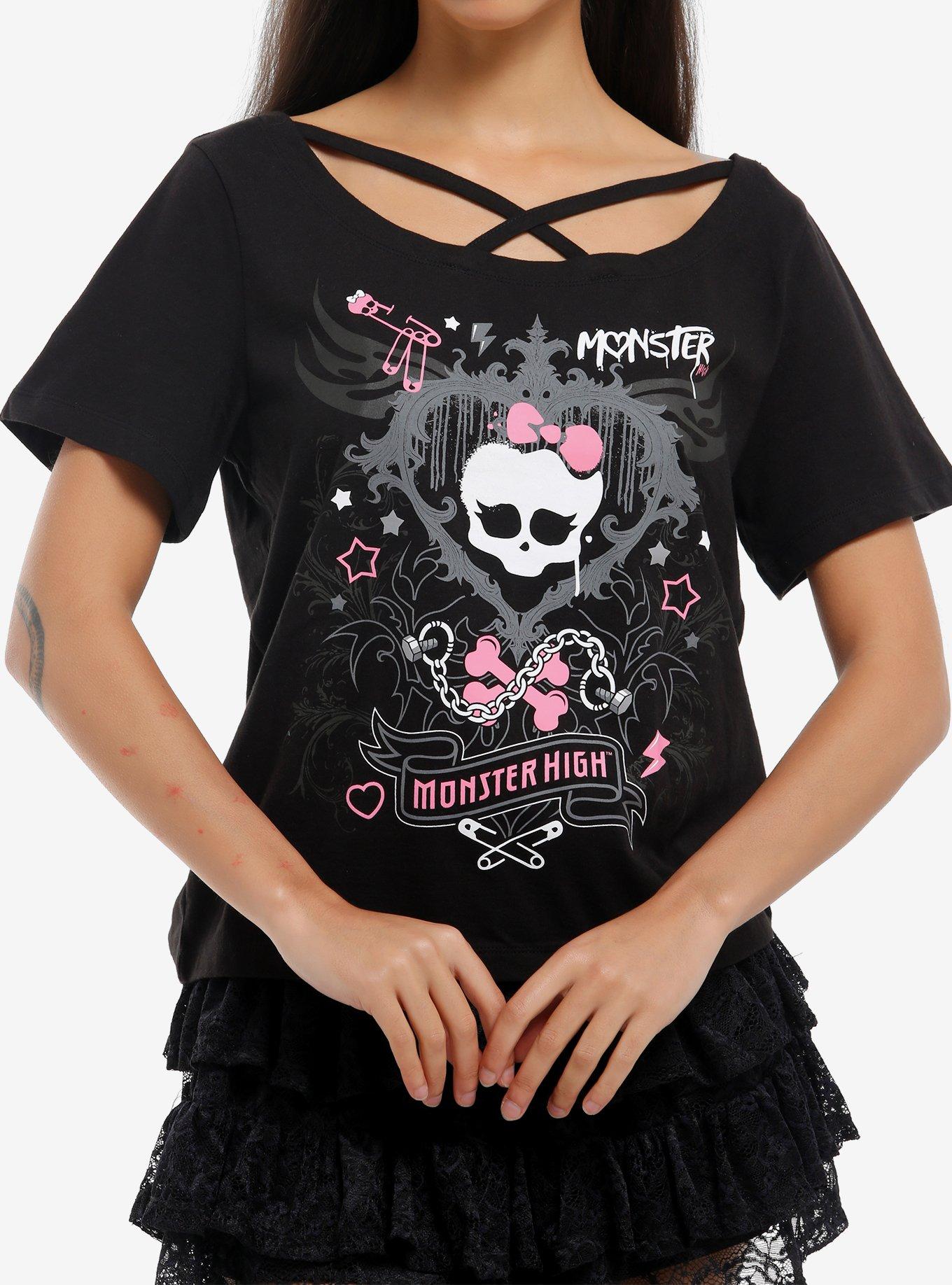 Monster High Skullette Crisscross Girls T-Shirt, , hi-res