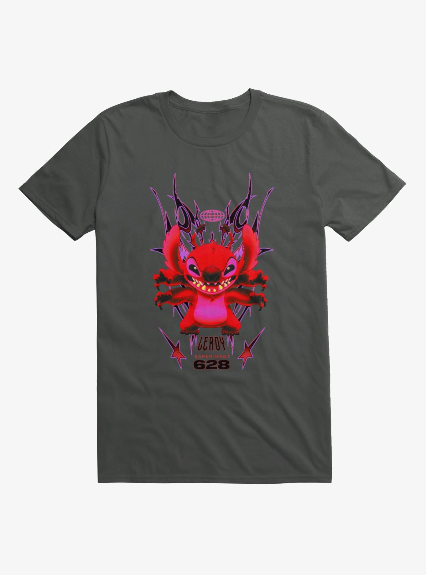 Disney Lilo & Stitch Leroy 628 Y2K Flames T-Shirt
