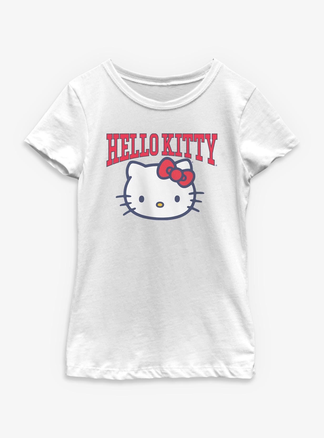 Hello Kitty Collegiate Logo Youth Girls T-Shirt, , hi-res