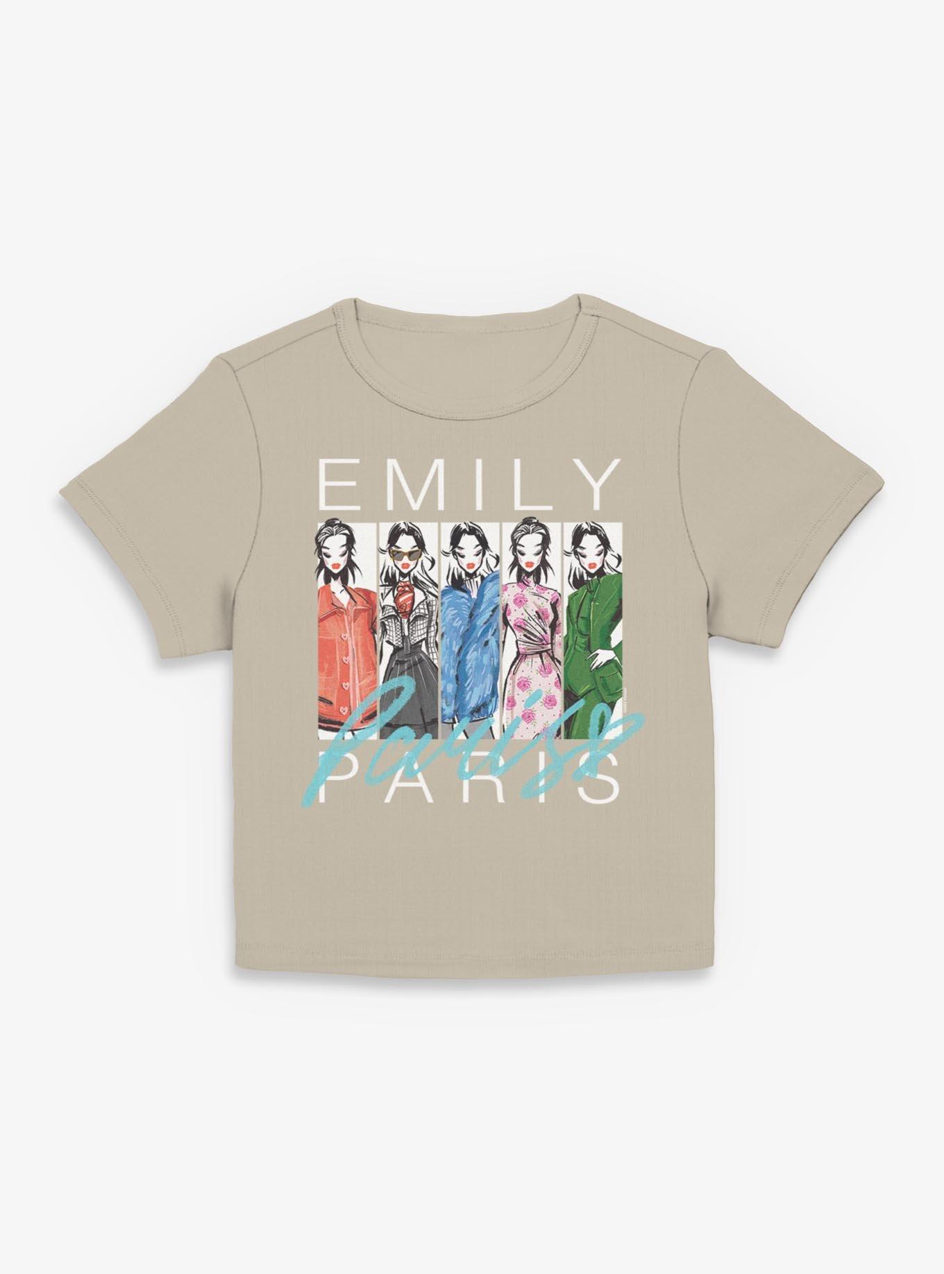 Emily In Paris Fashion Sketch Womens Baby T-Shirt, PLAZTAUPE, hi-res