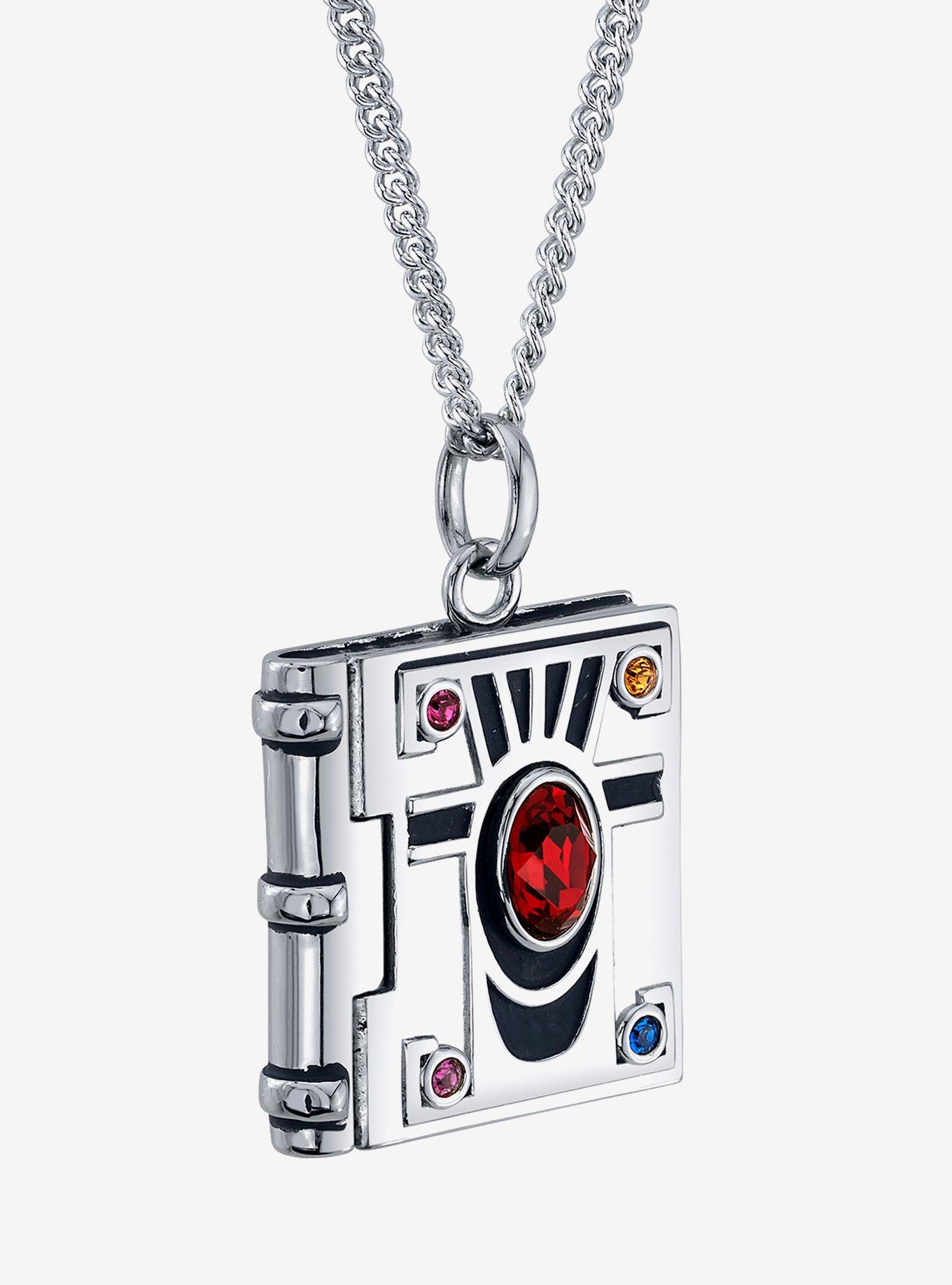 Dungeons and Dragons X RockLove Wizard Spell Book Necklace, , hi-res