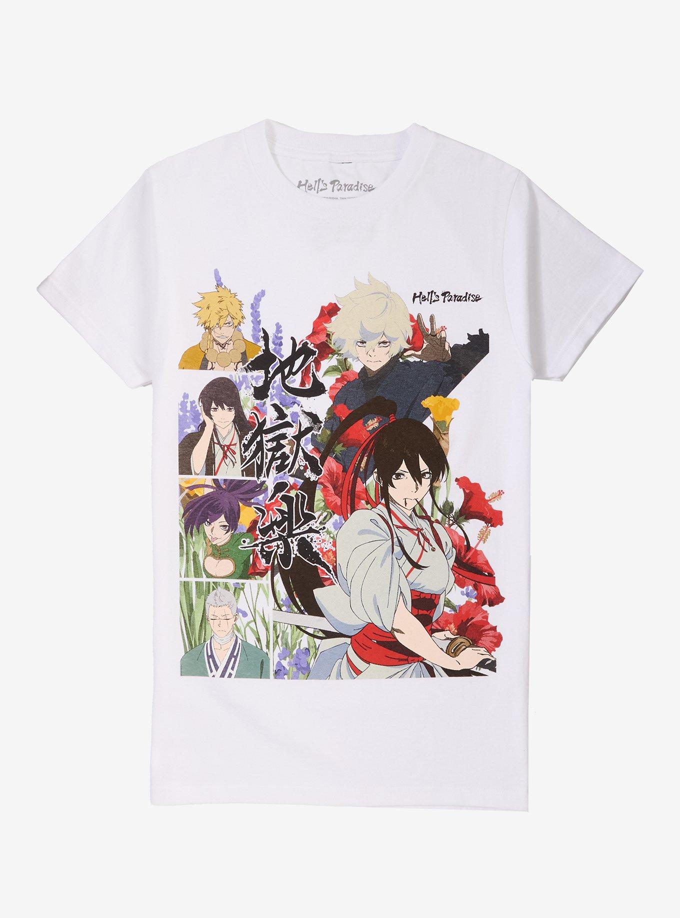 Hell's Paradise Group Floral T-Shirt, , hi-res