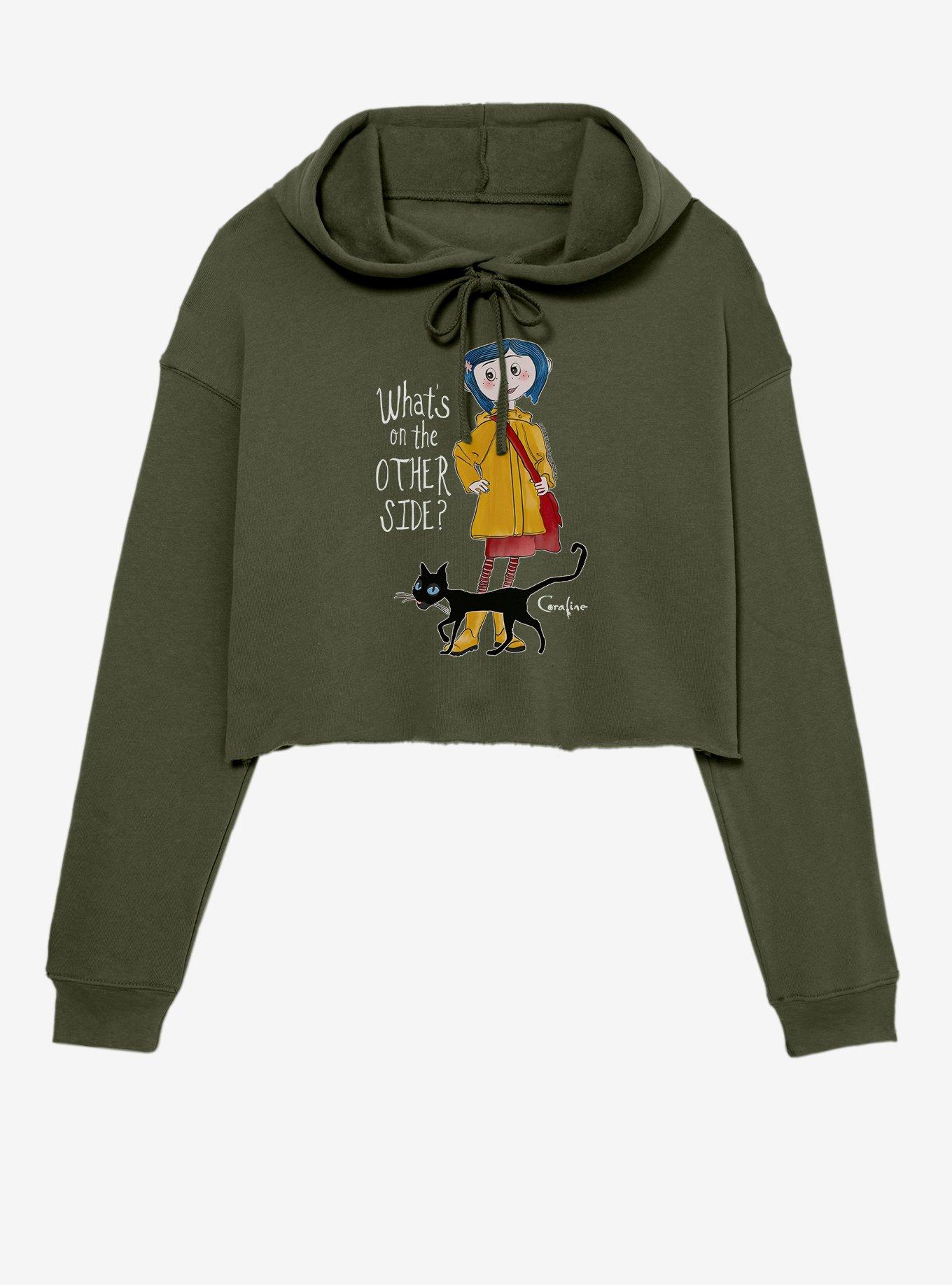 Coraline Other Side Crop Hoodie, , hi-res