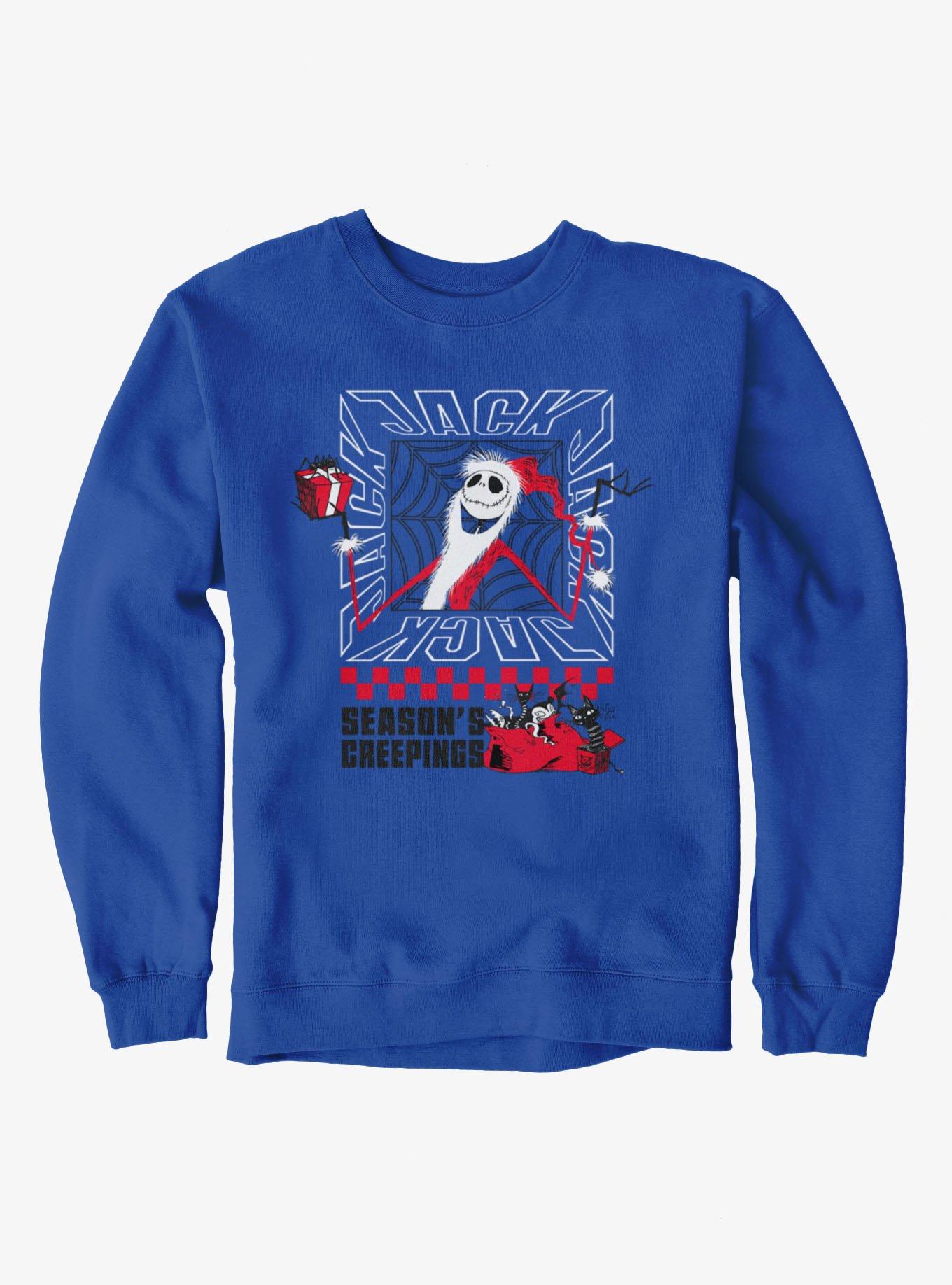 Disney Nightmare Before Christmas Santa Jack Seasons Creepings Sweatshirt, , hi-res
