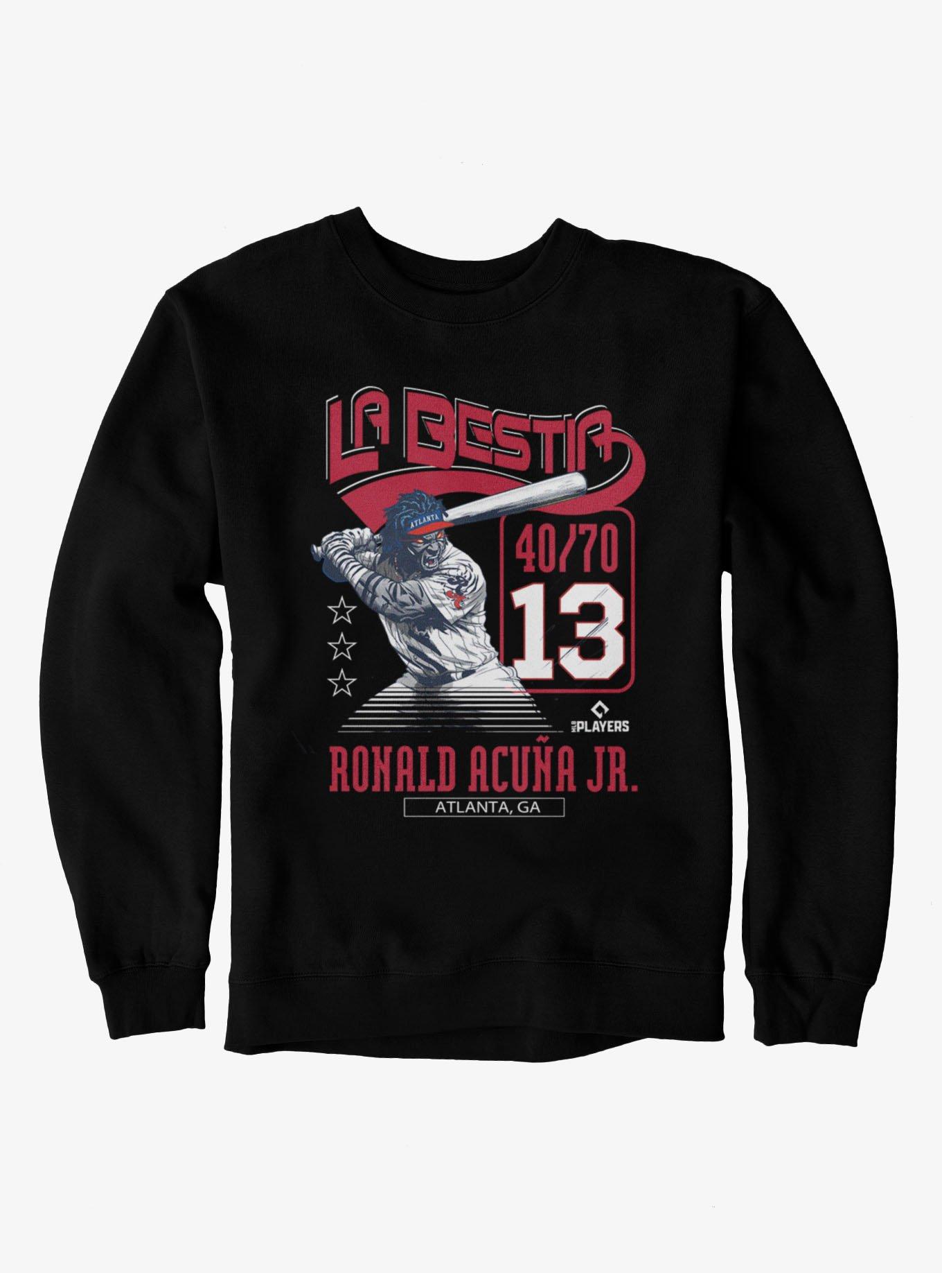 MLB Atlanta Braves Ronald Acuna Jr. La Bestia Sweatshirt, , hi-res