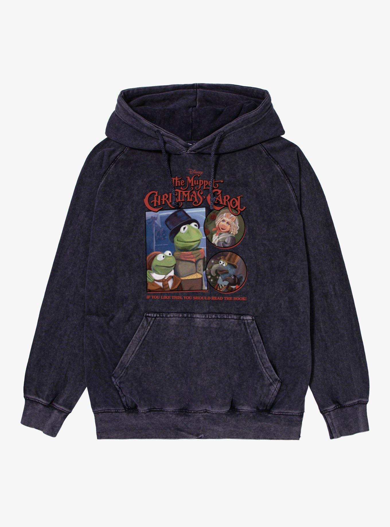 Disney The Muppets Christmas Carol Read The Book Mineral Wash Hoodie BoxLunch Exclusive, , hi-res