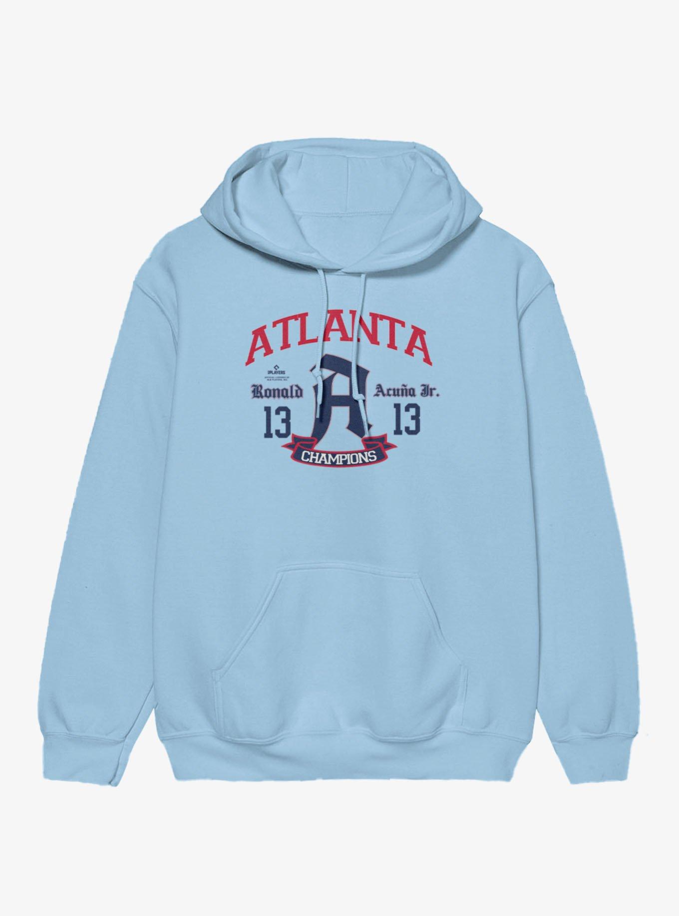 MLB Atlanta Braves Ronald Acuna Jr. Atlanta Arch Champion Hoodie, , hi-res