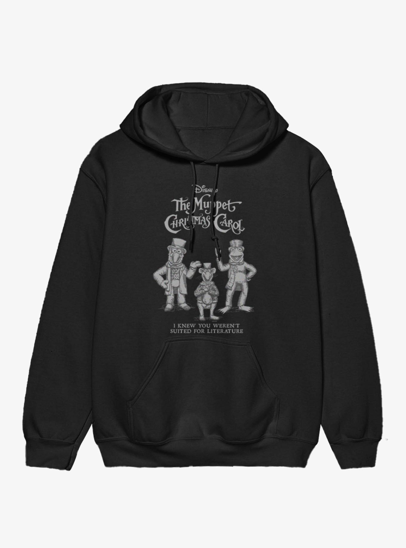 Disney The Muppets Christmas Carol Not Suited For Literature Kermit Gonzo Rizzo Hoodie, , hi-res