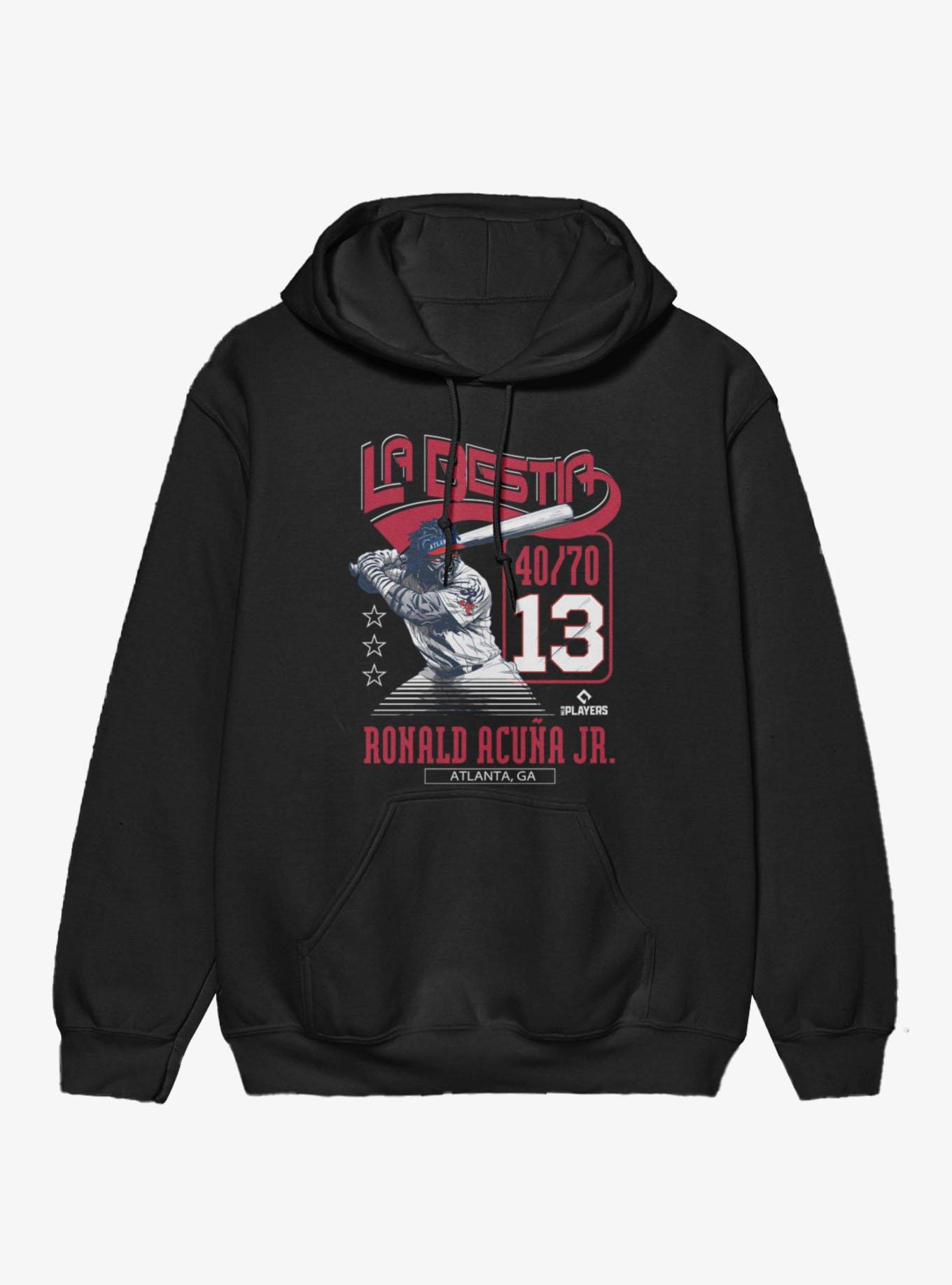 MLB Atlanta Braves Ronald Acuna Jr. La Bestia Hoodie, , hi-res