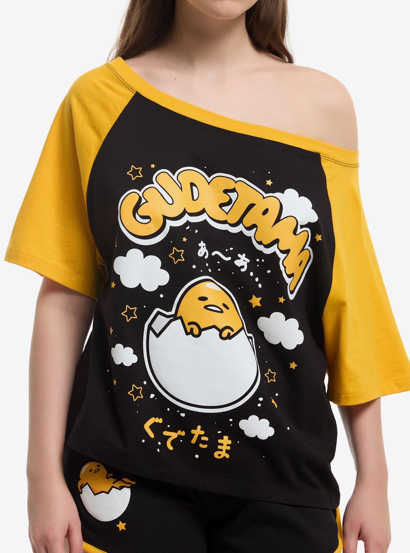 Gudetama Clouds Girls Off-Shoulder T-Shirt, , hi-res