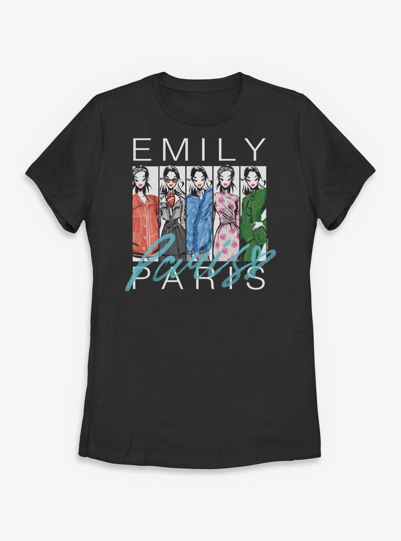 Emily In Paris Fashion Sketch Womens T-Shirt, , hi-res