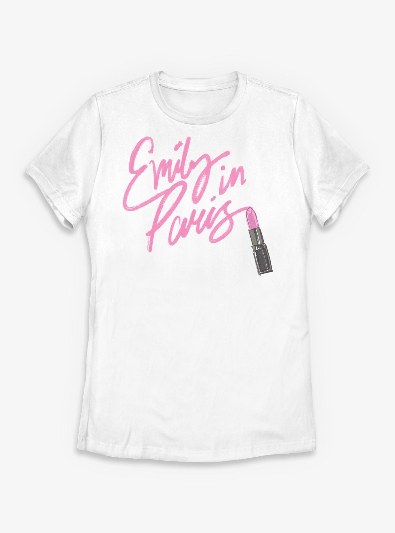 Emily In Paris Lipstick Logo Womens T-Shirt, , hi-res