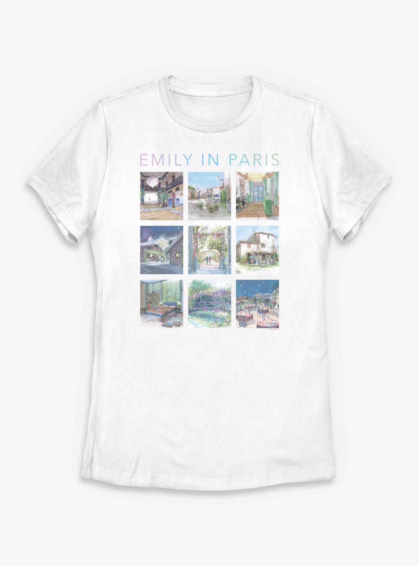 Emily In Paris Illustrations Womens T-Shirt, , hi-res