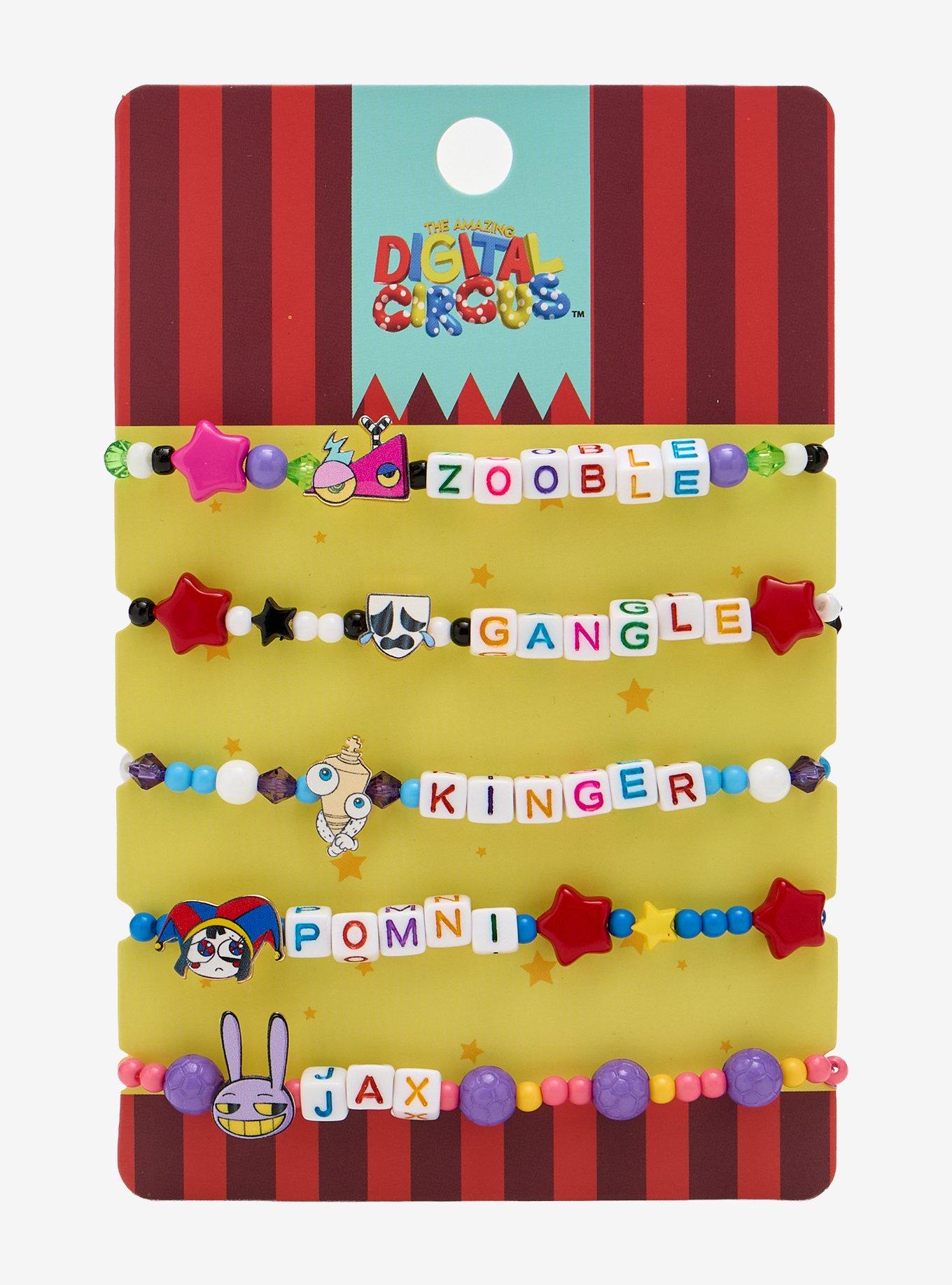 The Amazing Digital Circus Character Bead Bracelet Set | Hot Topic