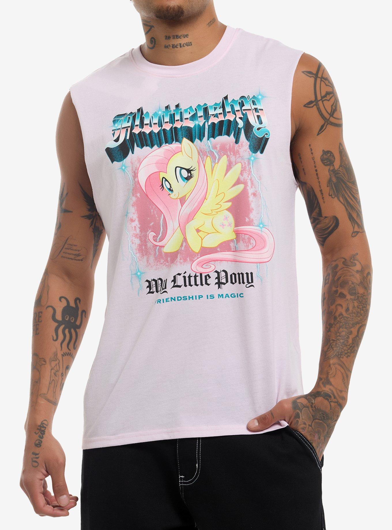 My Little Pony Fluttershy Metal Muscle Tank Top, , hi-res