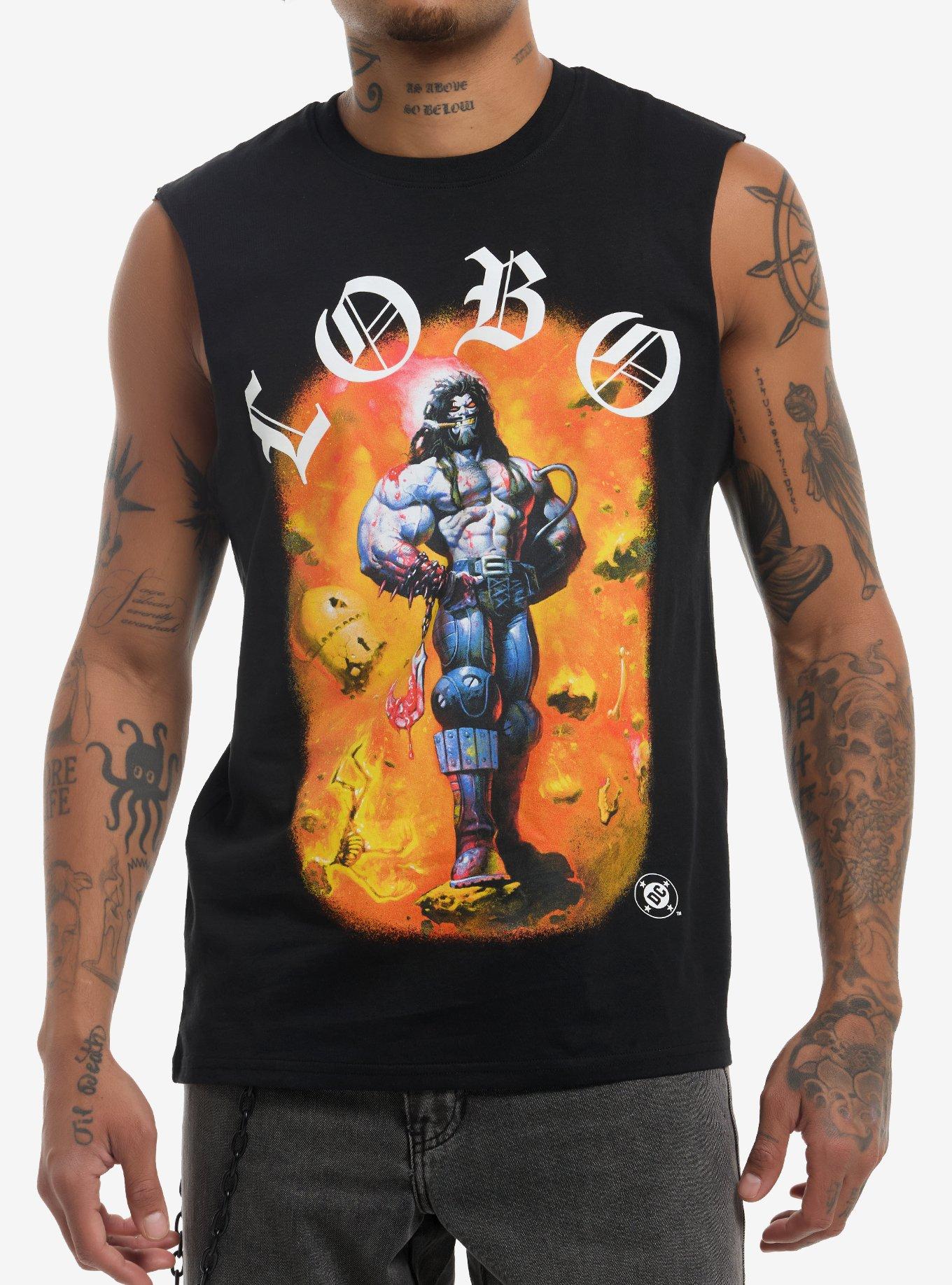 DC Comics Justice League Lobo Muscle Tank Top, , hi-res