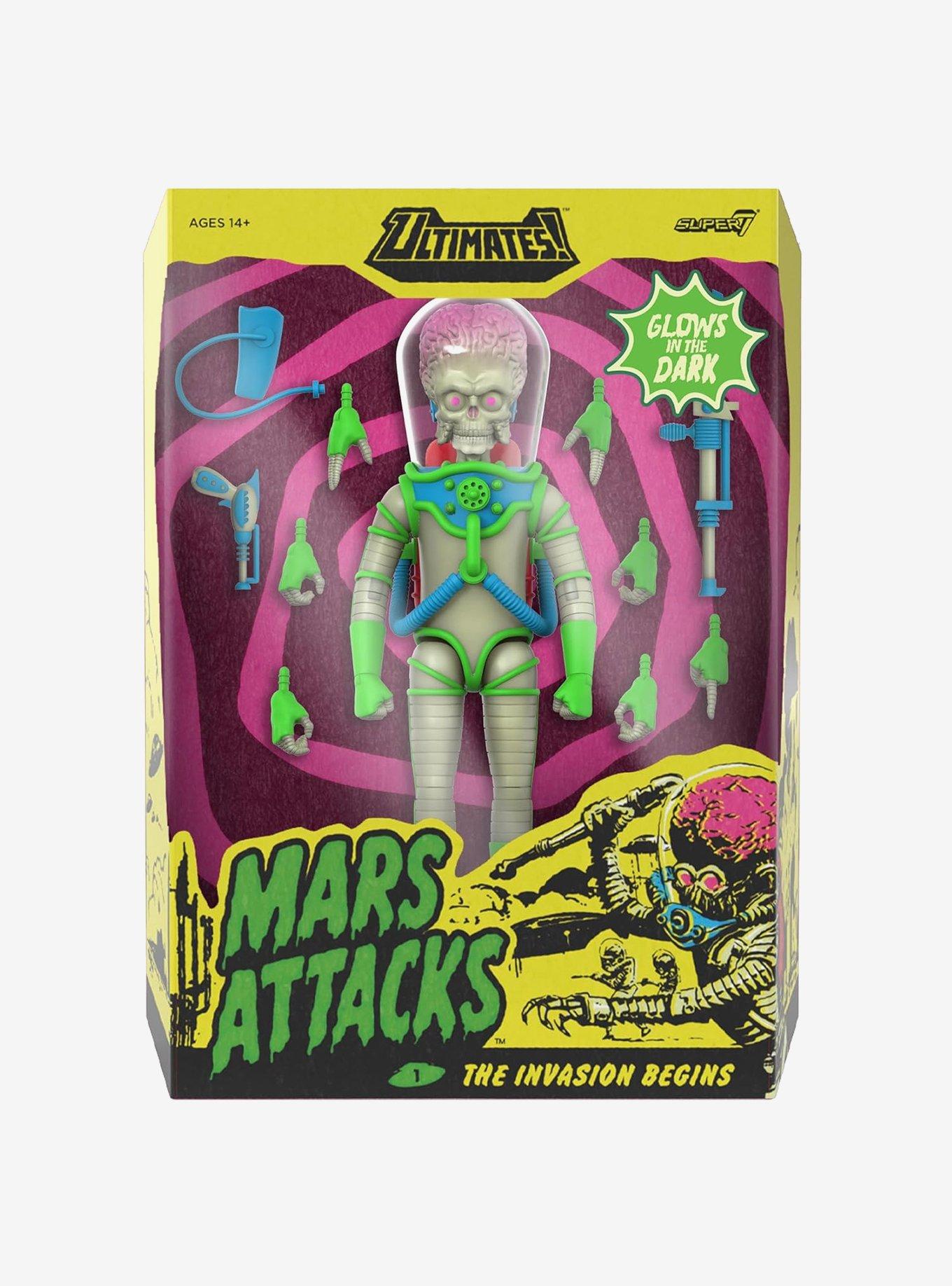 Super7 Mars Attacks ULTIMATES! Martian (The Invasion Begins Glow-in-the-Dark) Action Figure, , hi-res