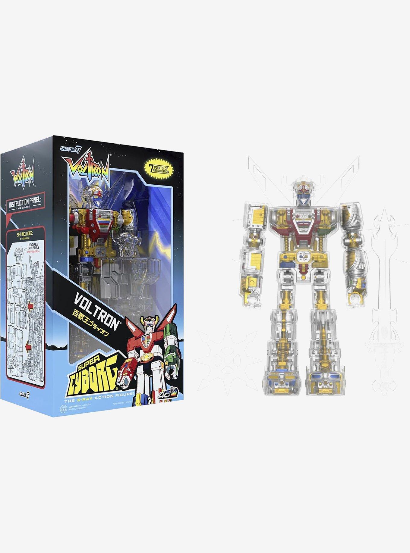 Super7 Voltron: Defender of the Universe Super Cyborg Voltron (Clear Ver.) Action Figure, , hi-res