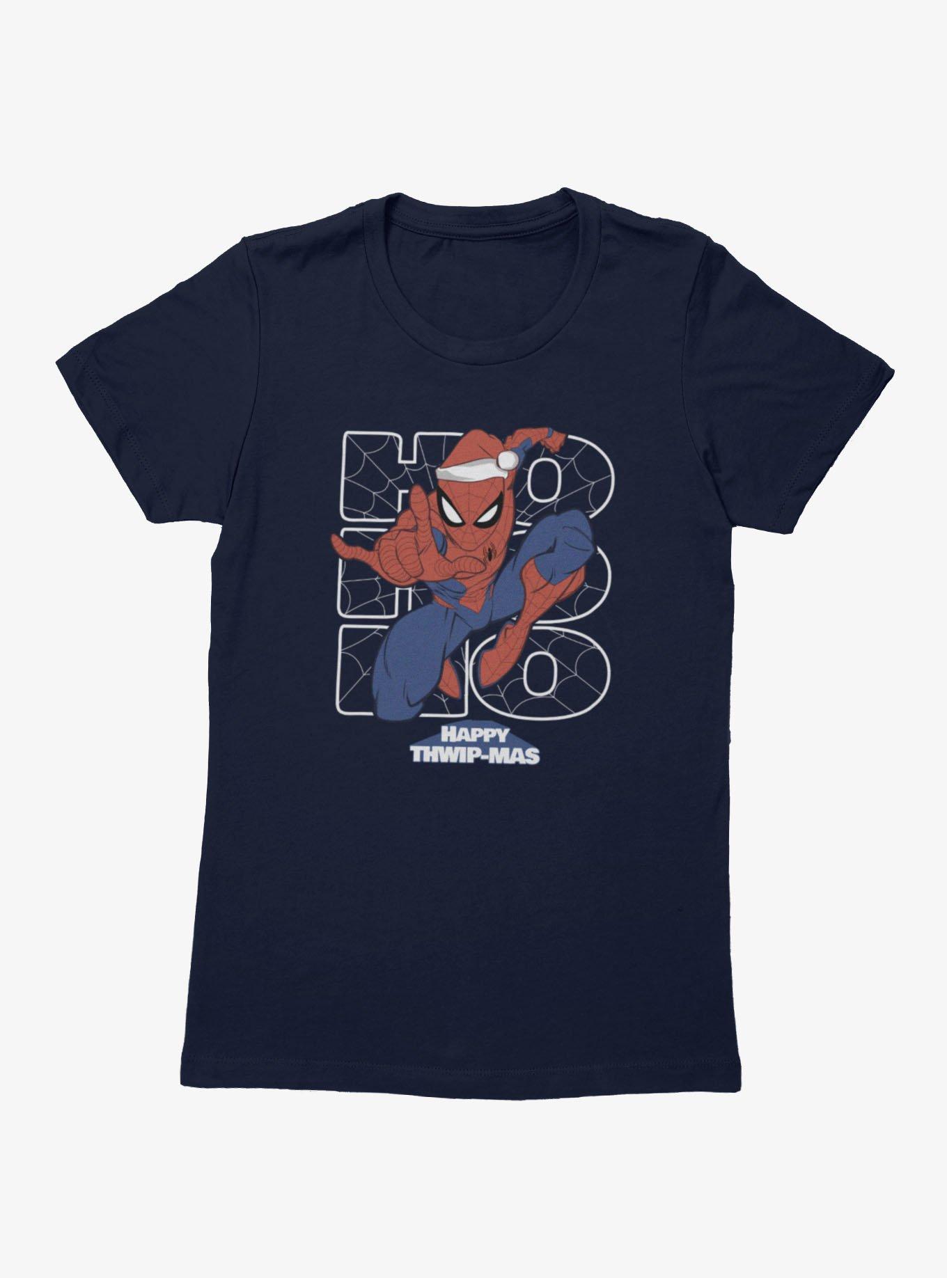 Marvel Spider-Man Ho-Ho-Ho Happy Thwip-Mas Womens T-Shirt, , hi-res