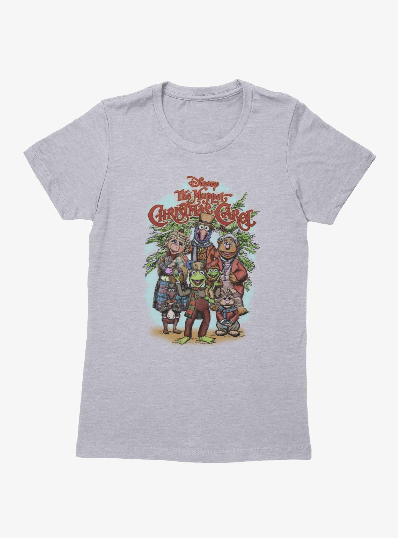 Disney The Muppets Christmas Carol Group Shot Drawing Womens T-Shirt BoxLunch Exclusive, , hi-res