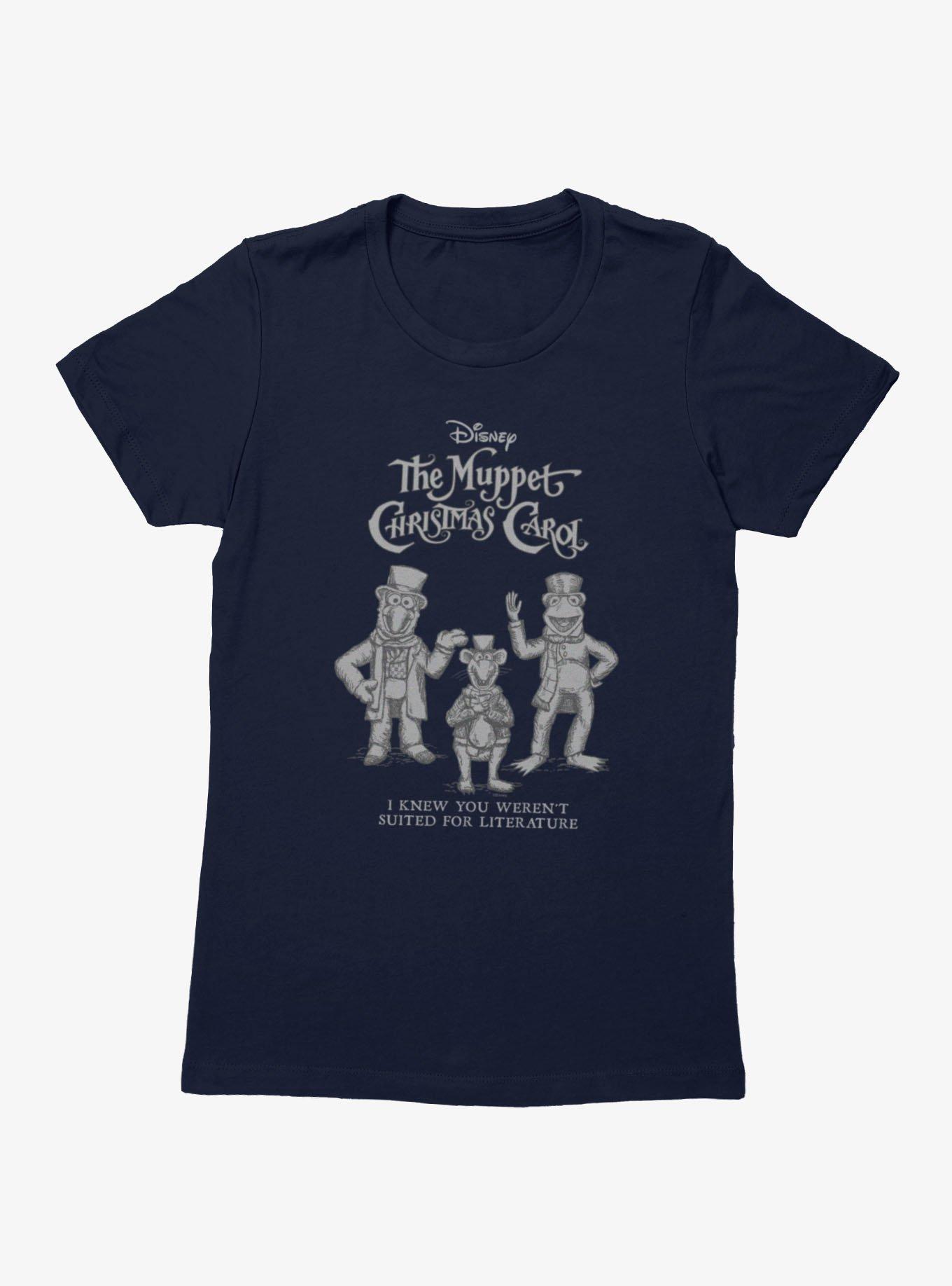 Disney The Muppets Christmas Carol Not Suited For Literature Kermit Gonzo Rizzo Womens T-Shirt, , hi-res