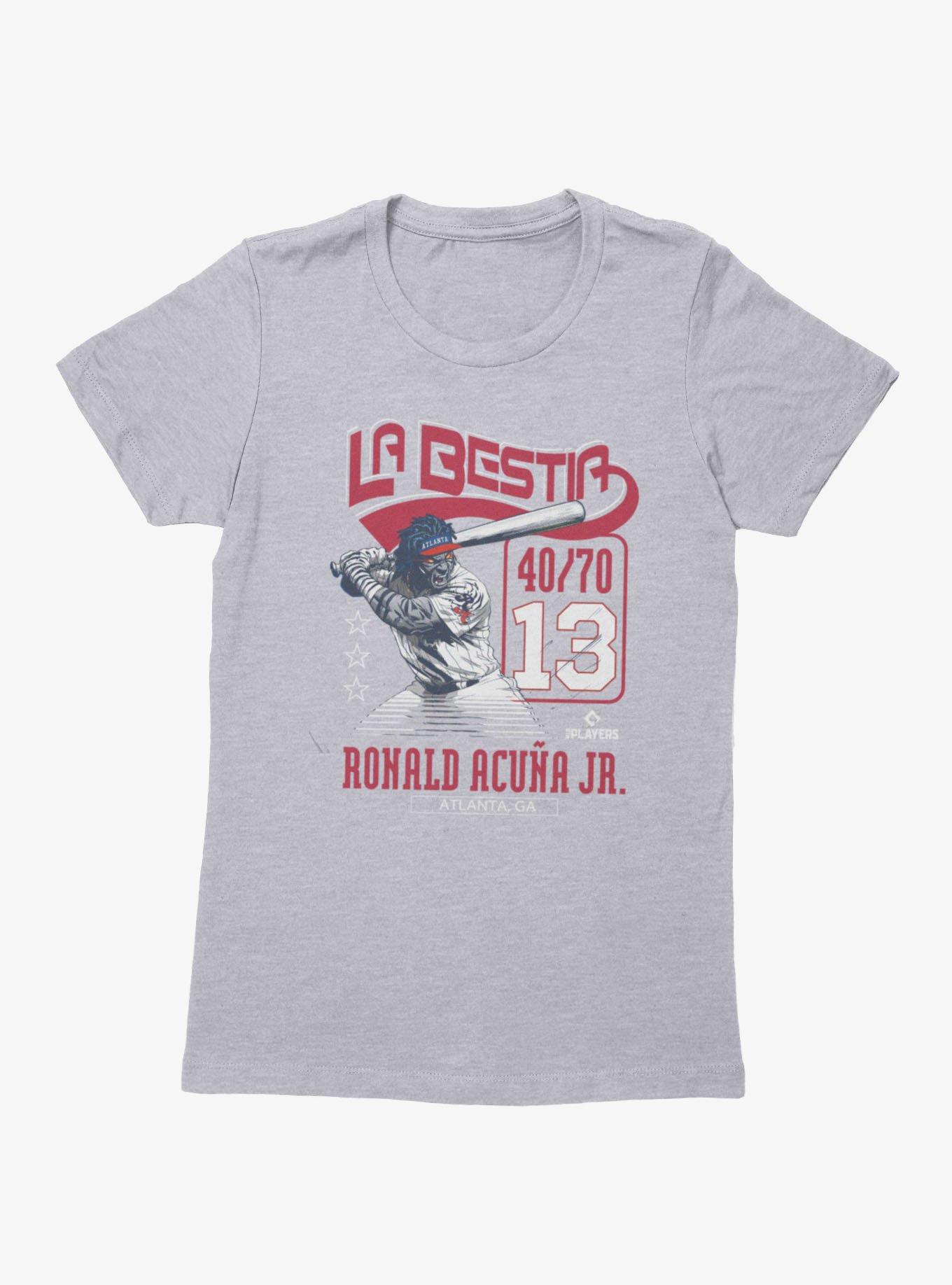 MLB Atlanta Braves Ronald Acuna Jr. La Bestia Womens T-Shirt, , hi-res
