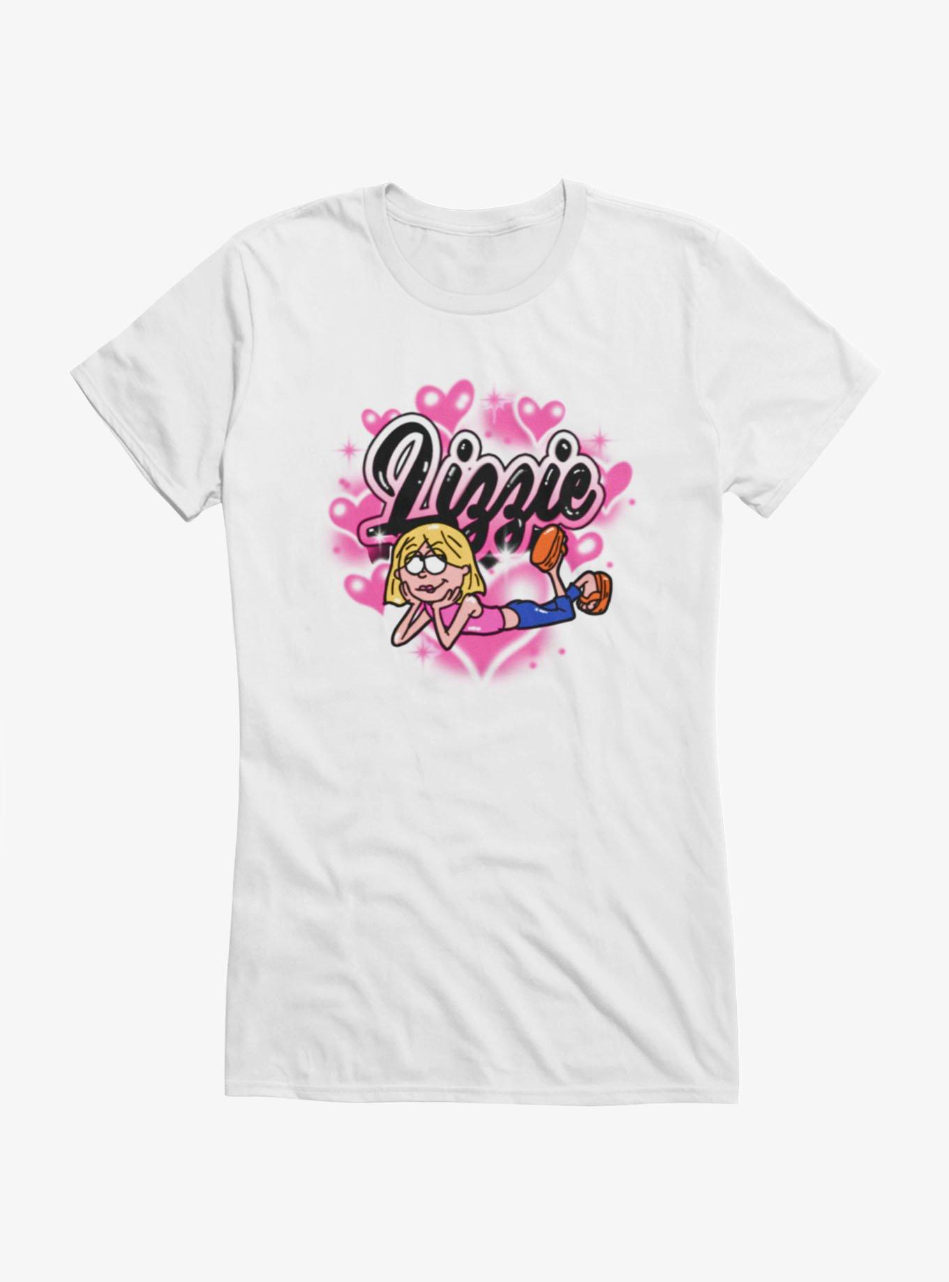 Disney Lizzie McGuire Spray Paint Hearts Girls T-Shirt, , hi-res