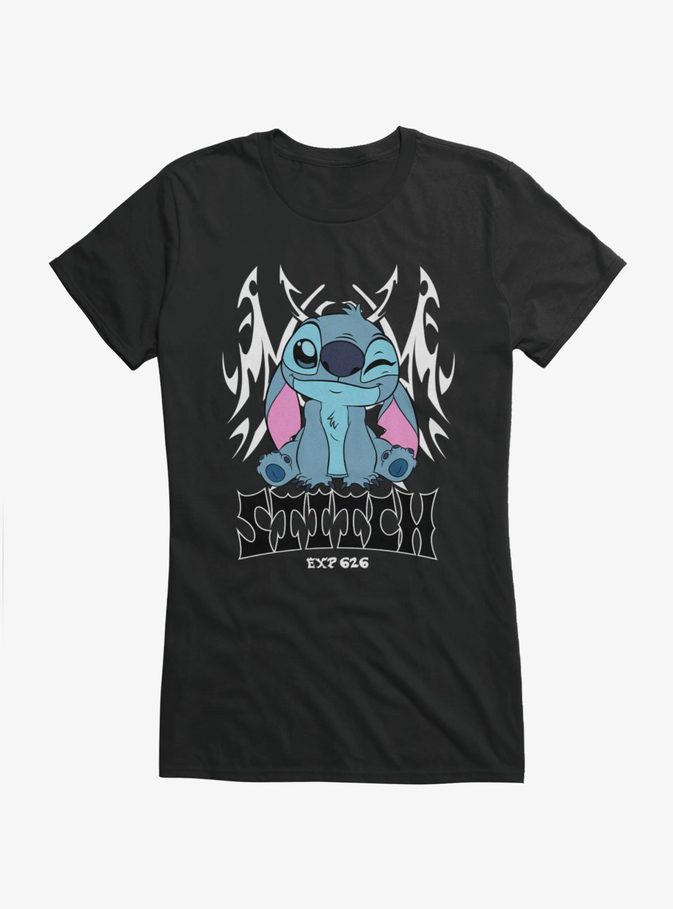 Disney Lilo & Stitch Stitch Tribal Goth Girls T-Shirt, , hi-res
