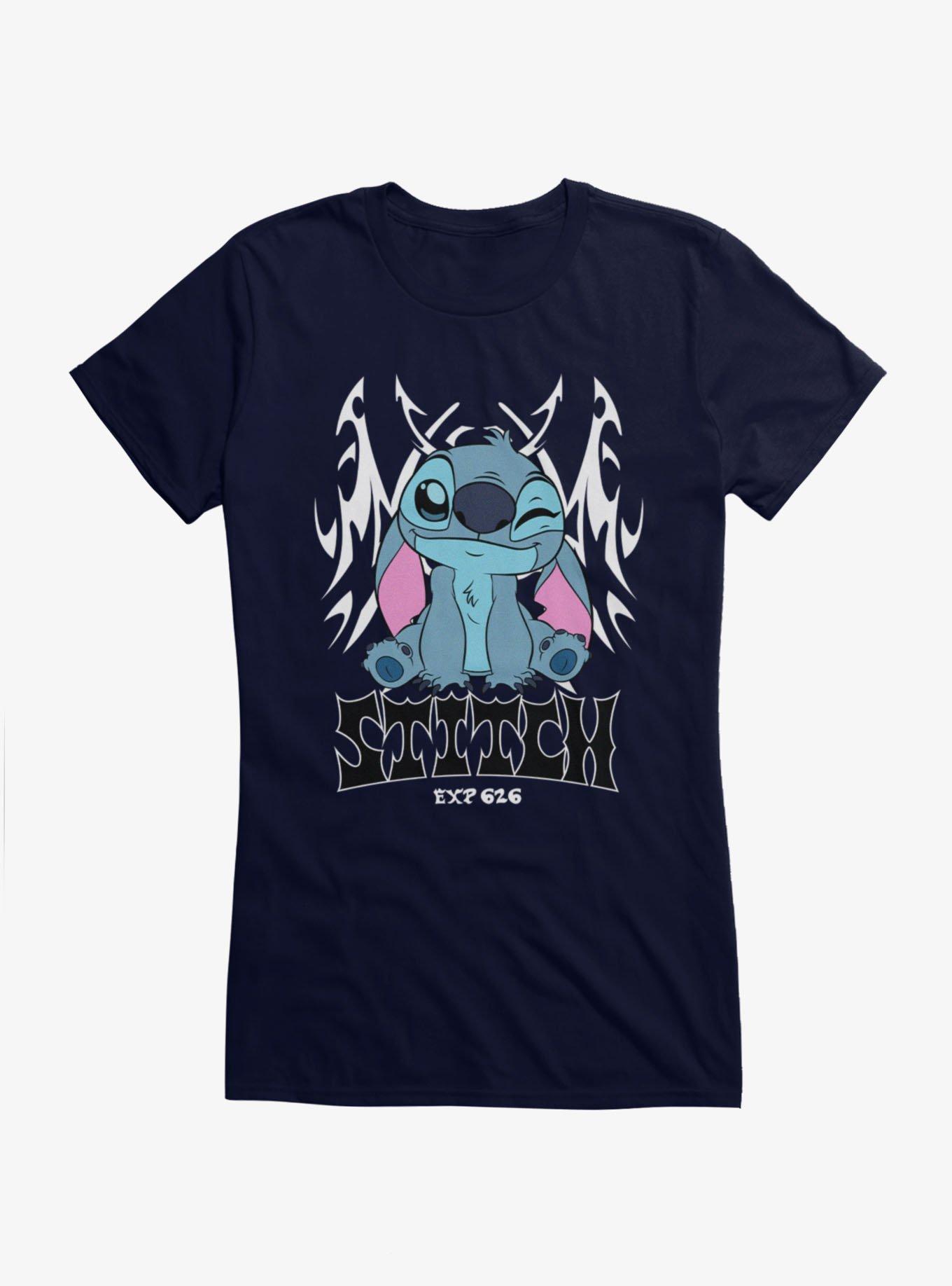 Disney Lilo & Stitch Stitch Tribal Goth Girls T-Shirt, , hi-res