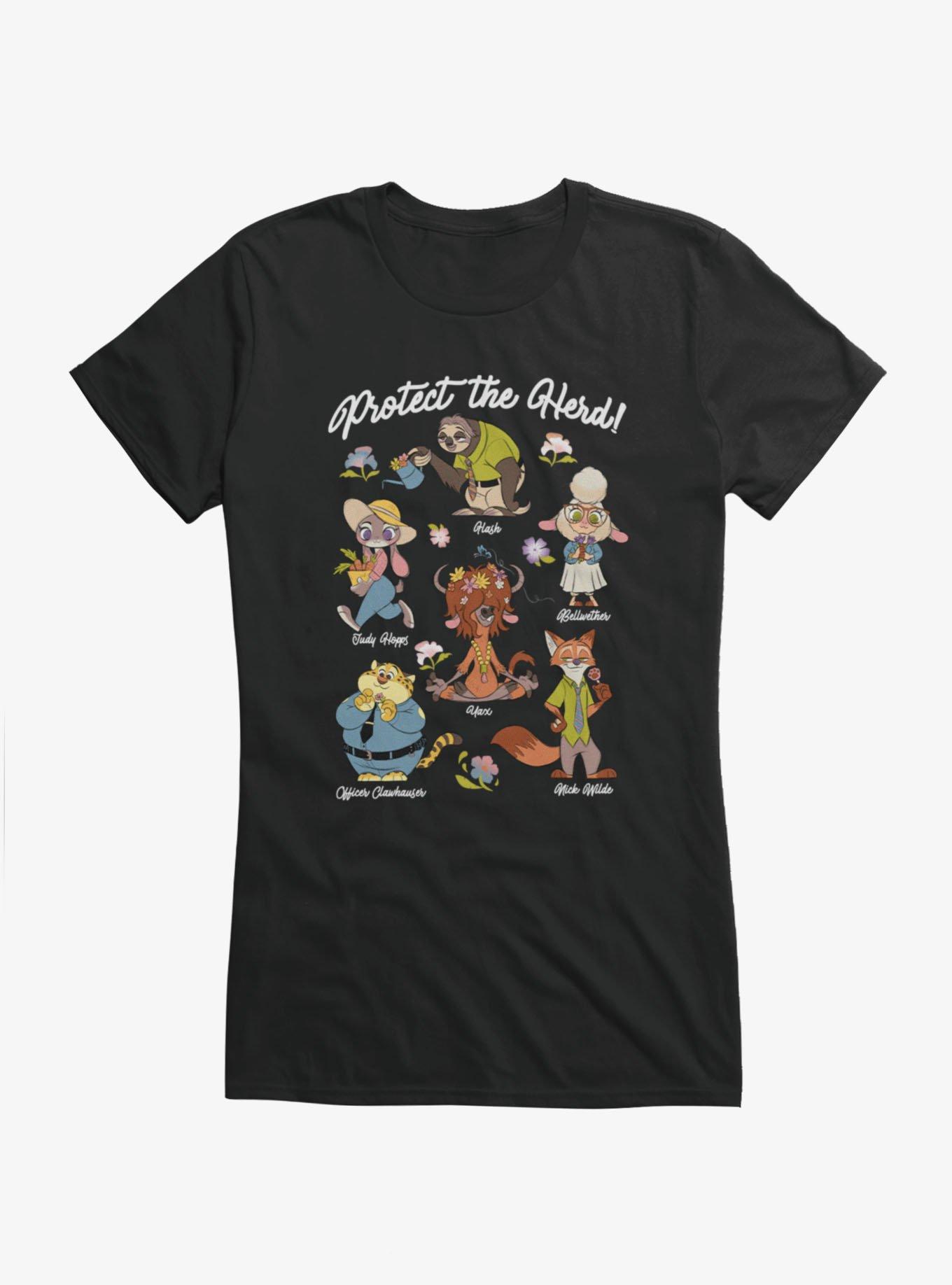 Disney Zootopia Protect The Herd Girls T-Shirt