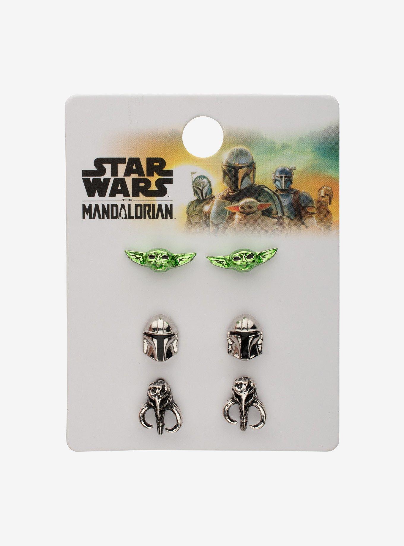 Star Wars The Mandalorian Icons Stud Earring Set, , hi-res