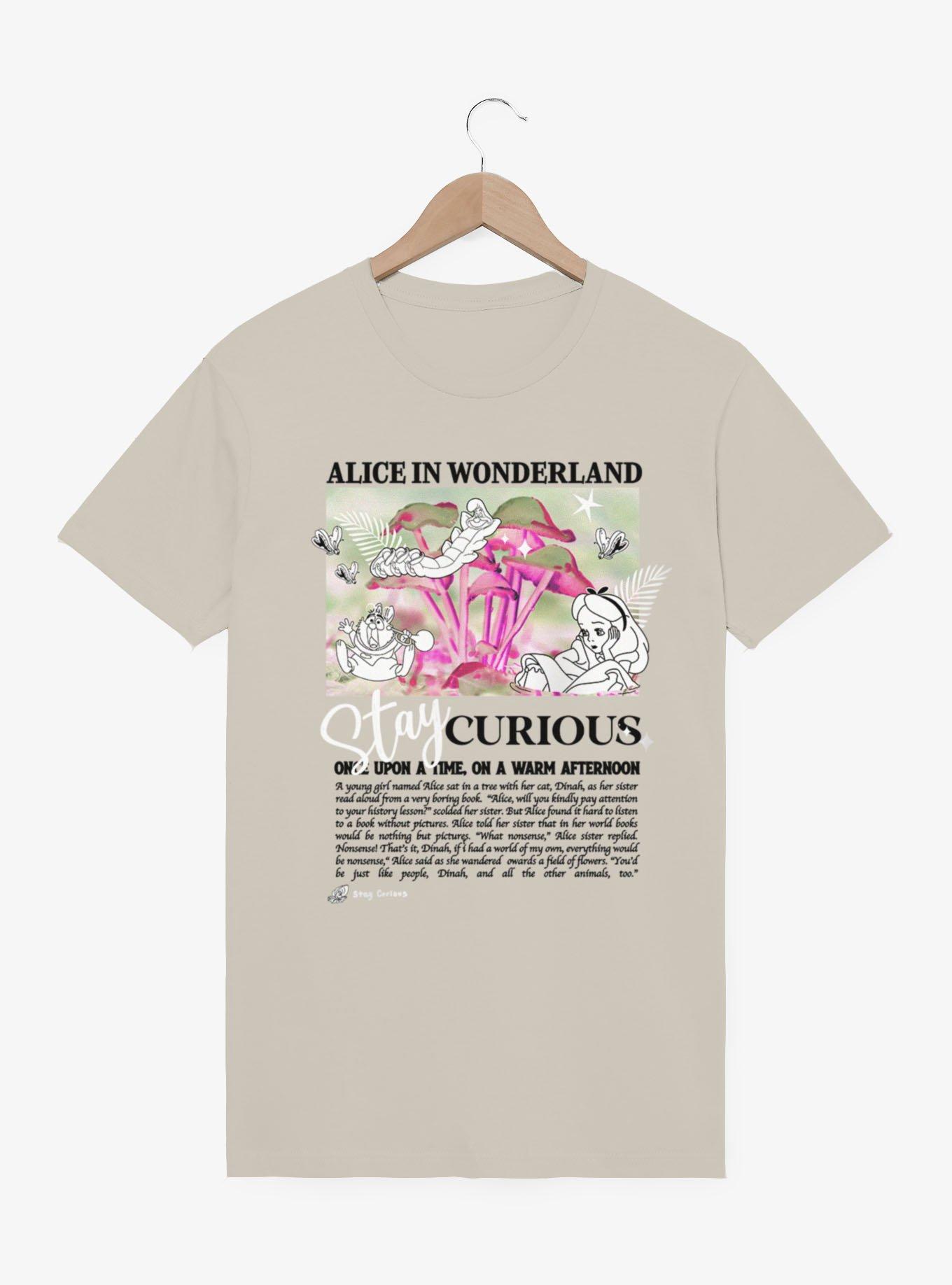 Disney Alice In Wonderland Stay Curious T-Shirt Box Lunch Exclusive, , hi-res