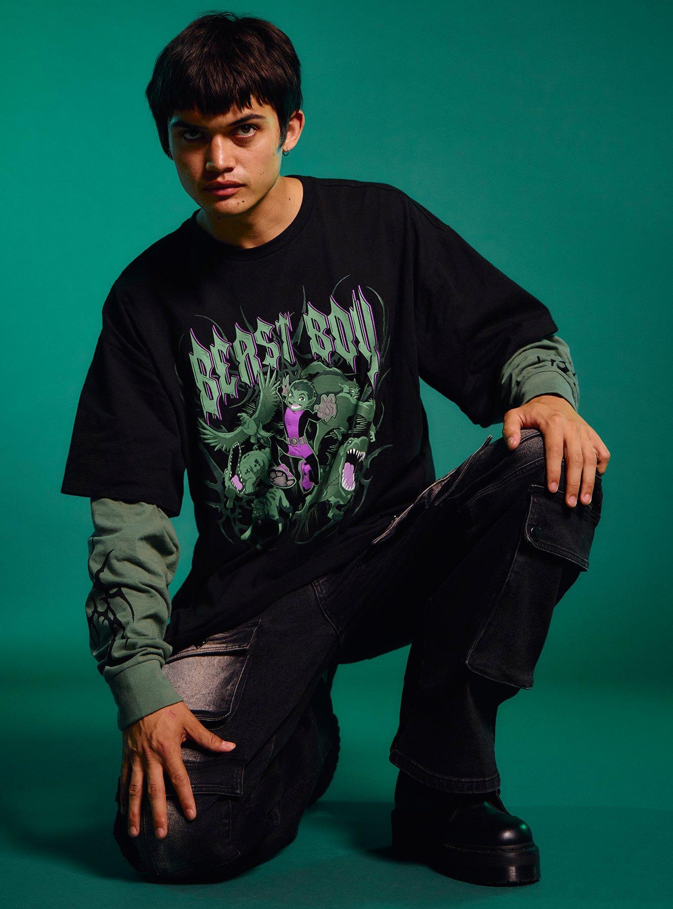 DC Comics Teen Titans Beast Boy Twofer Long-Sleeve T-Shirt, , hi-res