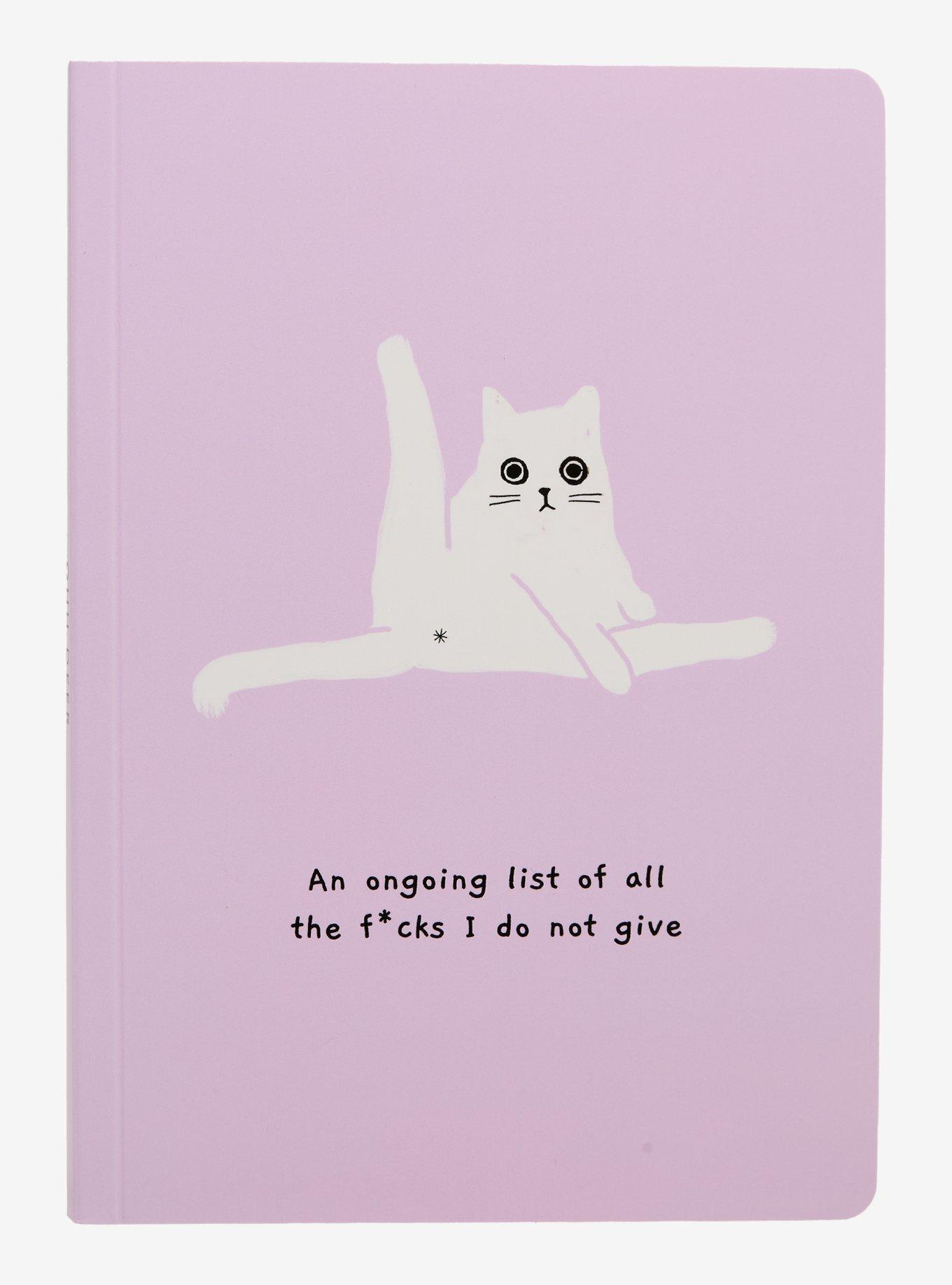 Ohh Deer DGAF Cat Notebook By Ken The Cat, , hi-res