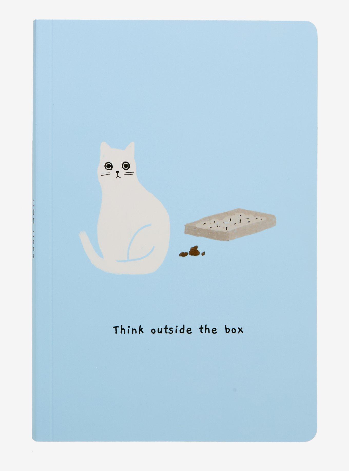 Ohh Deer Outside Box Cat Notebook By Ken The Cat, , hi-res