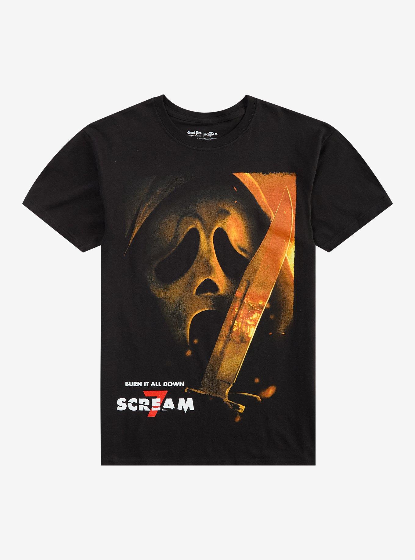 Scream 7 Ghost Face Burn It Down T-Shirt | Hot Topic