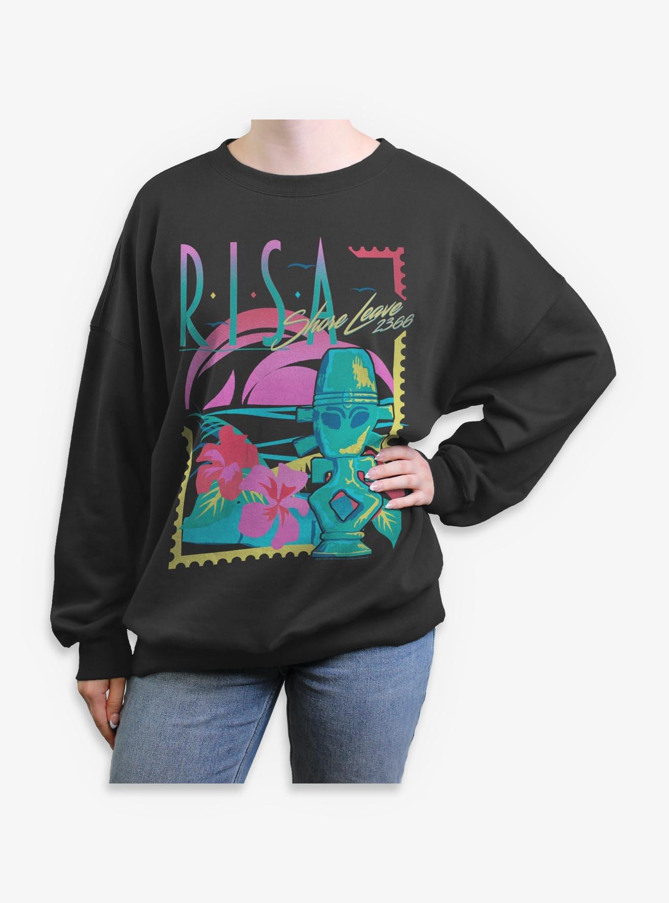 Star Trek Risa Sunbleached Girls Oversized Sweatshirt