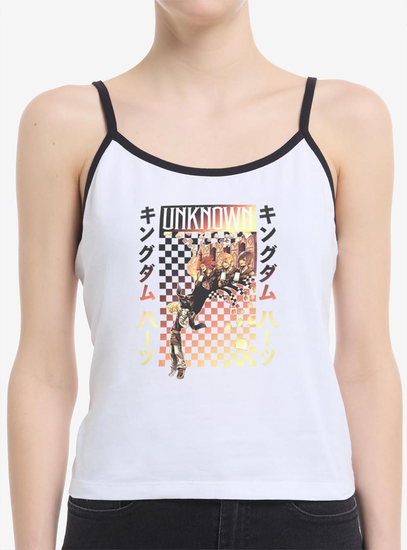 Disney Kingdom Hearts Checker Fade Girls Cami, , hi-res